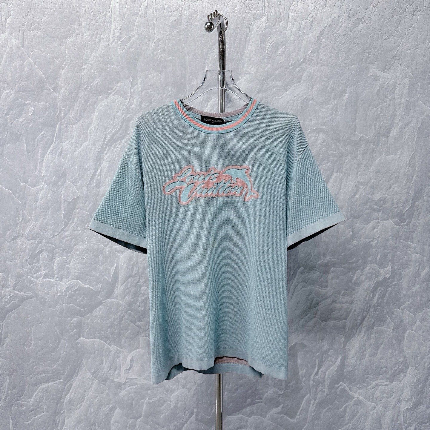 Louis Vuitton Dolphin Jacquard Striped Knit Tee