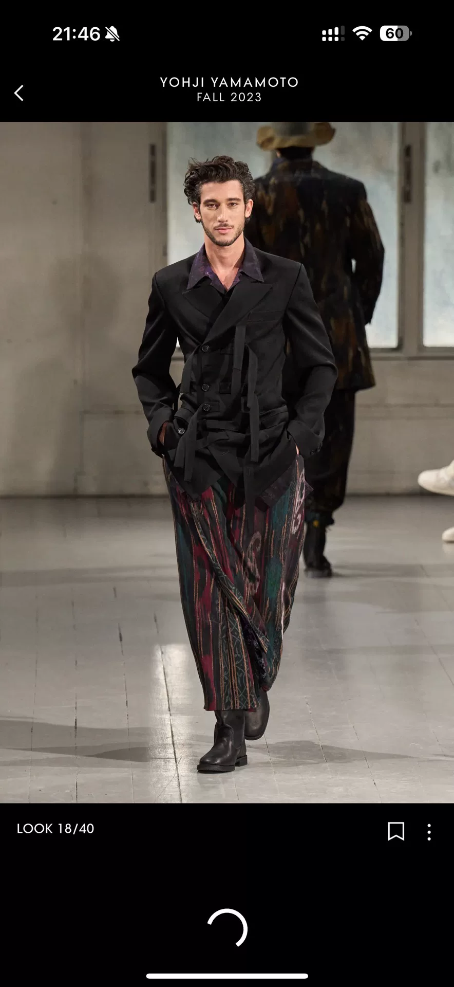 Yohji Yamamoto 23AW Brown Strap Blazer — detail