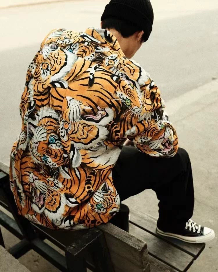 Wacko Maria Tiger Print Shirt — front