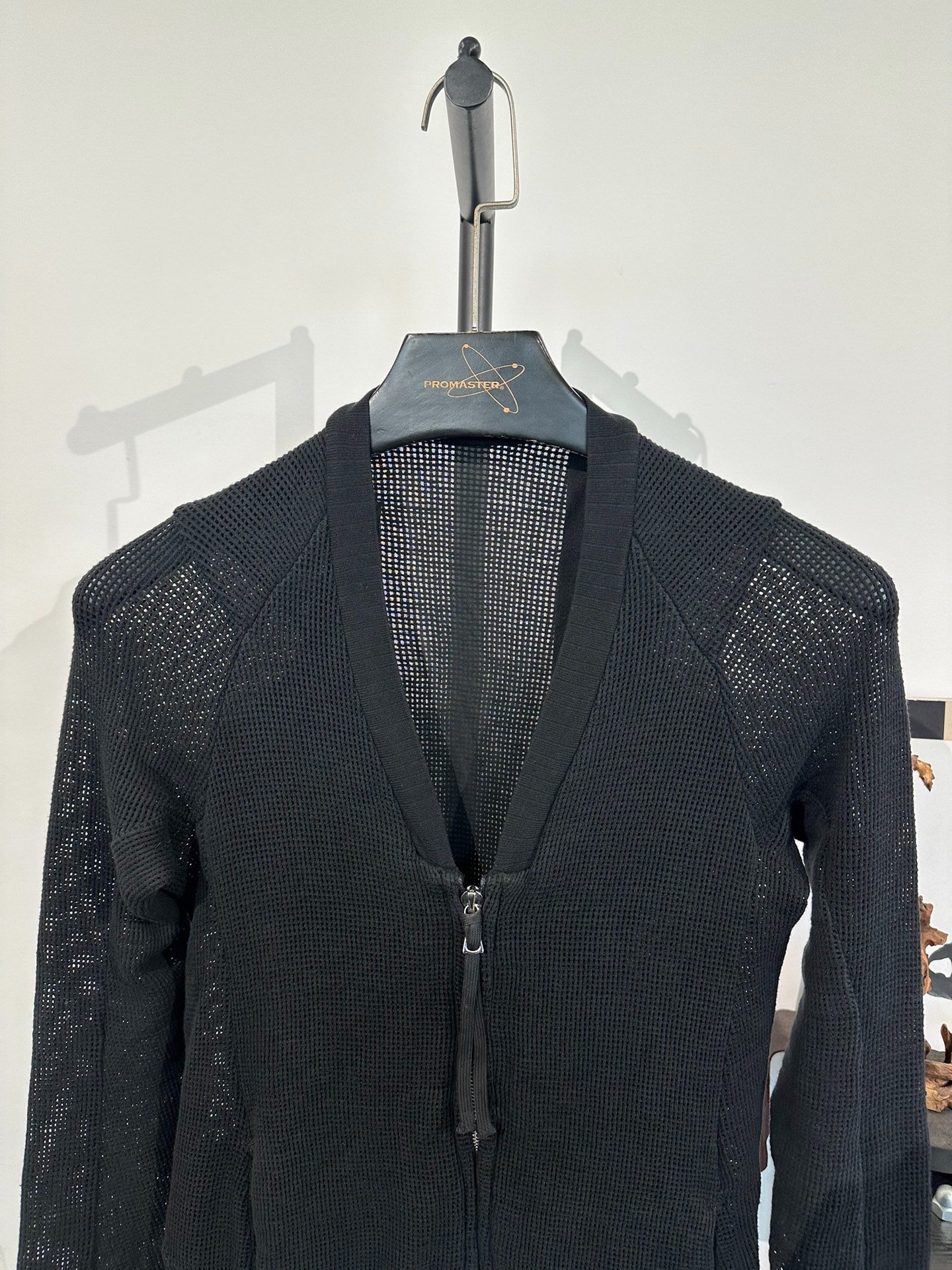 Boris Bidjan Saberi Mesh-Paneled Jacket — label