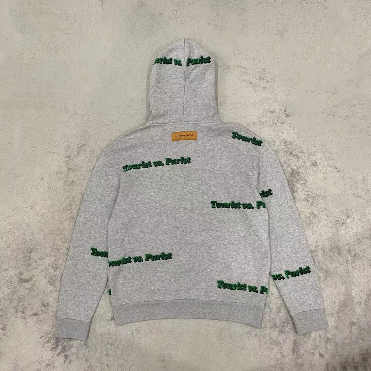 Louis Vuitton Classic Gray Hoodie — back