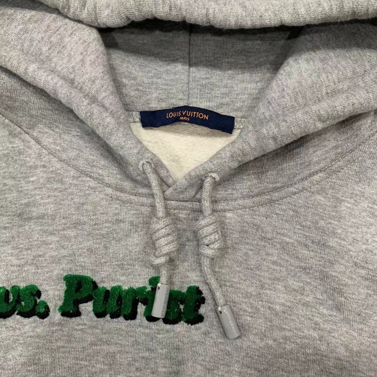 Louis Vuitton Classic Gray Hoodie — detail