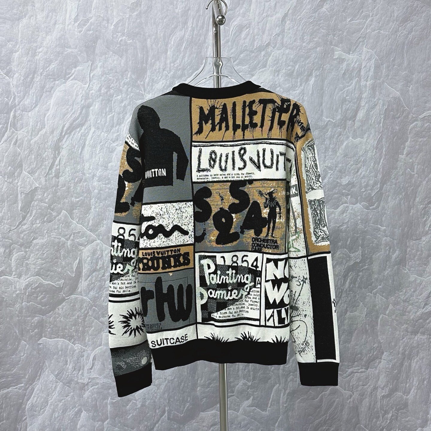 Louis Vuitton SS24 Patchwork Knit Sweater — back