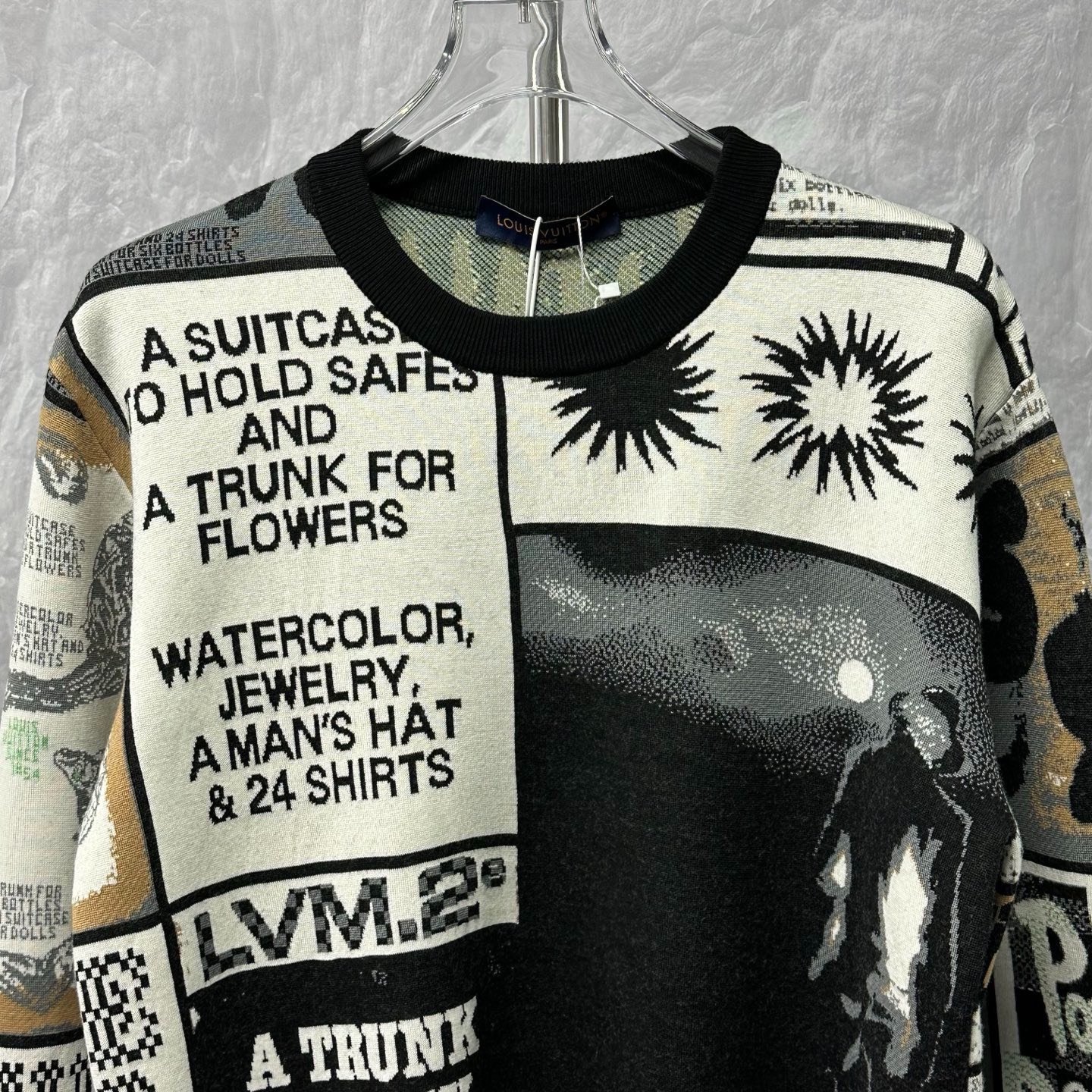 Louis Vuitton SS24 Patchwork Knit Sweater — front