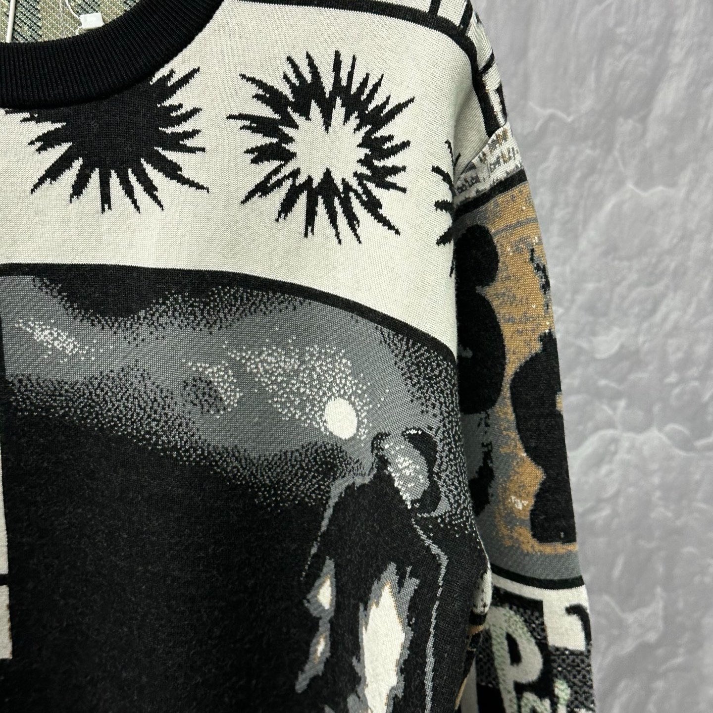 Louis Vuitton SS24 Patchwork Knit Sweater — detail