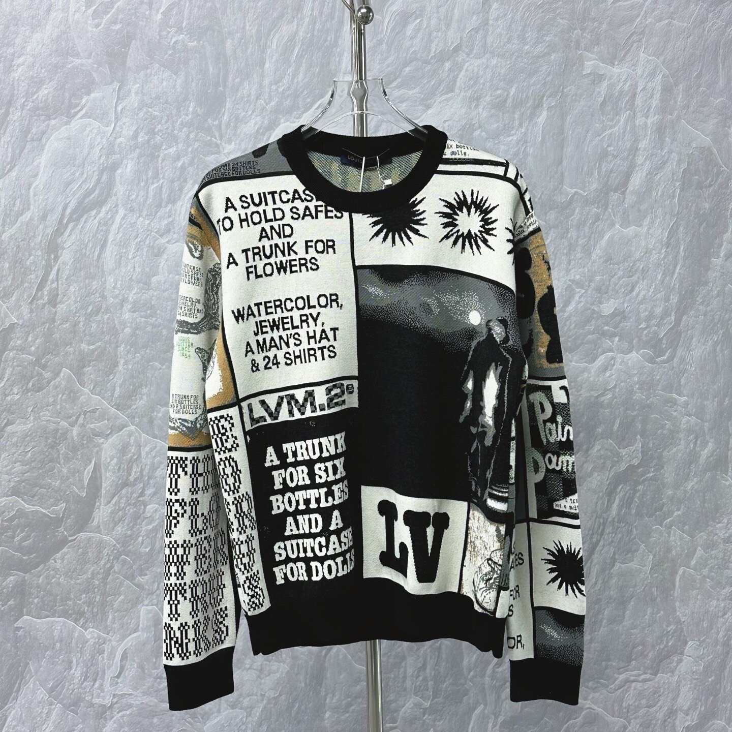 Louis Vuitton SS24 Patchwork Knit Sweater