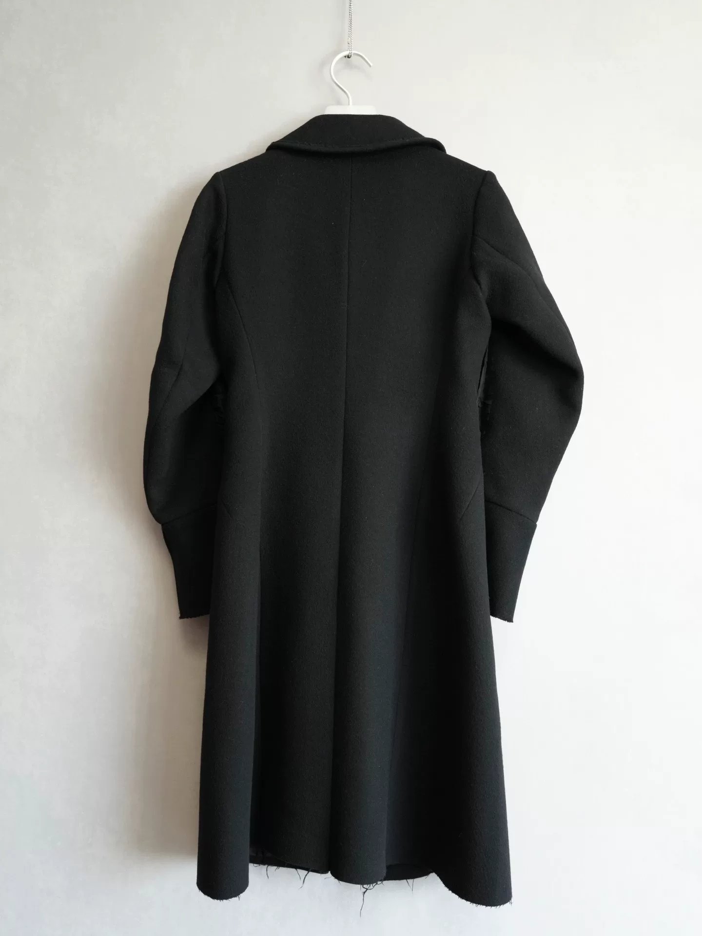 Yohji Yamamoto 95AW Runway Raw Edge Coat — label