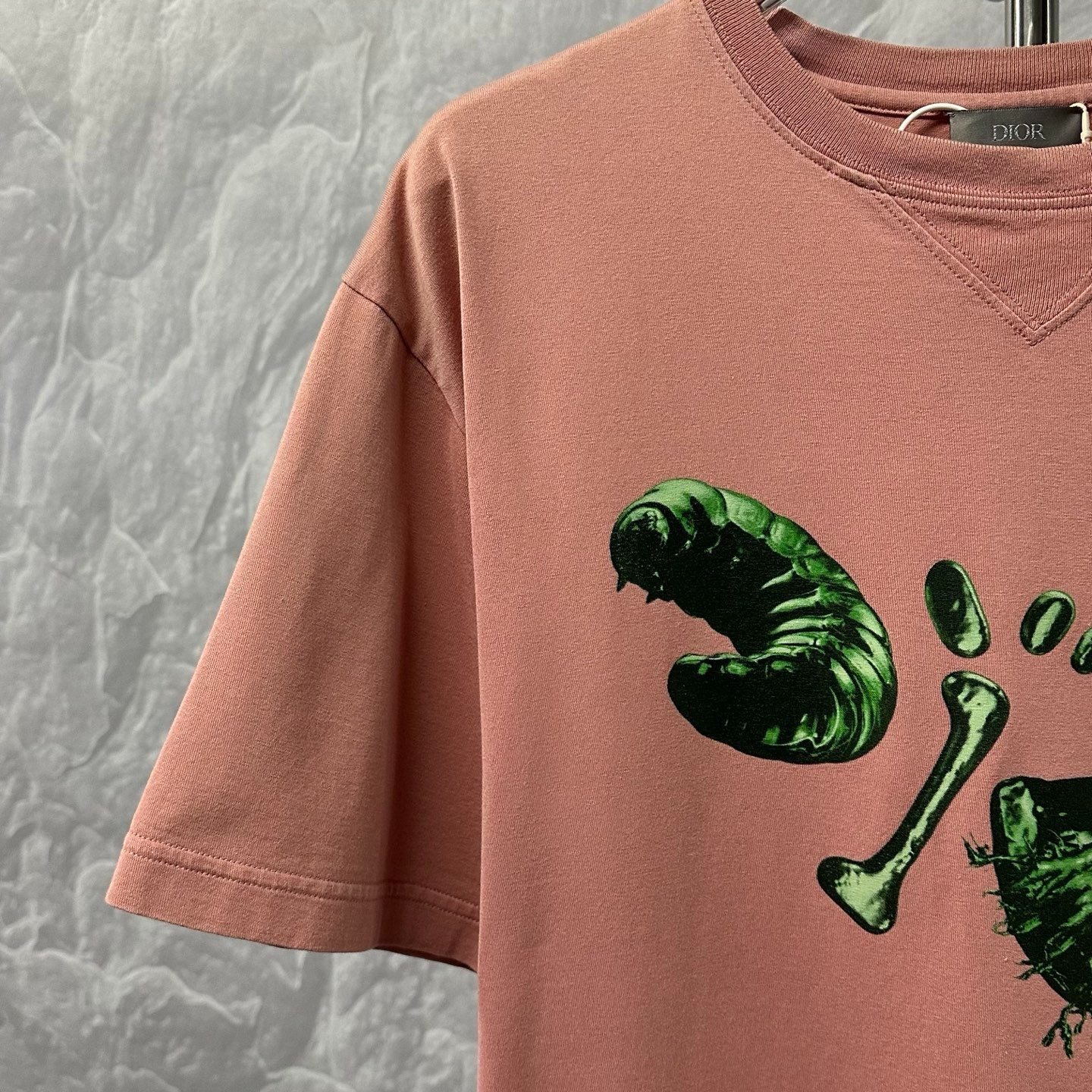 DIOR SS24 Travis Scott Insect Print Tee — detail