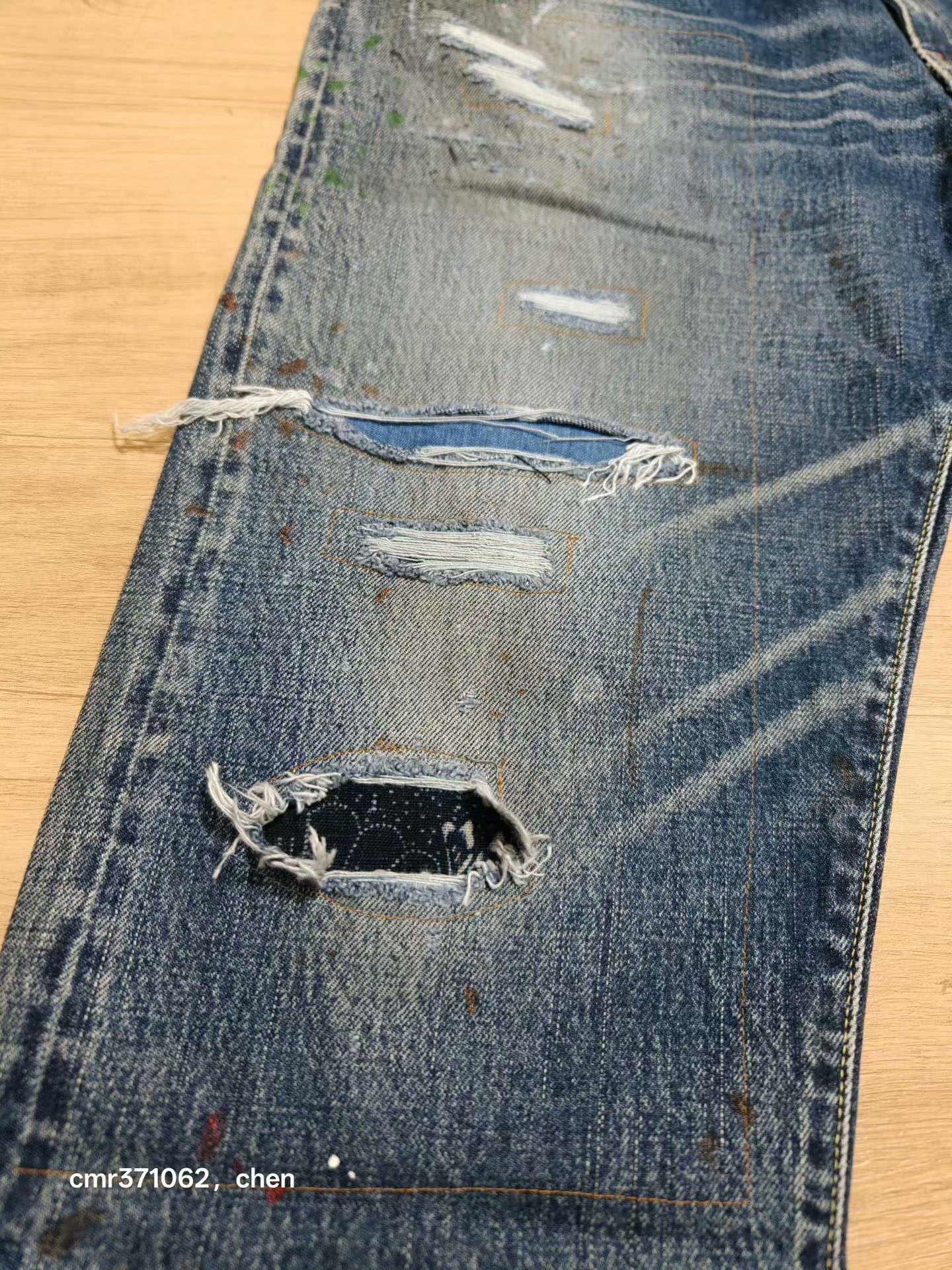 visvim 21 ICT Journeyman Pants Tacked Crash — front