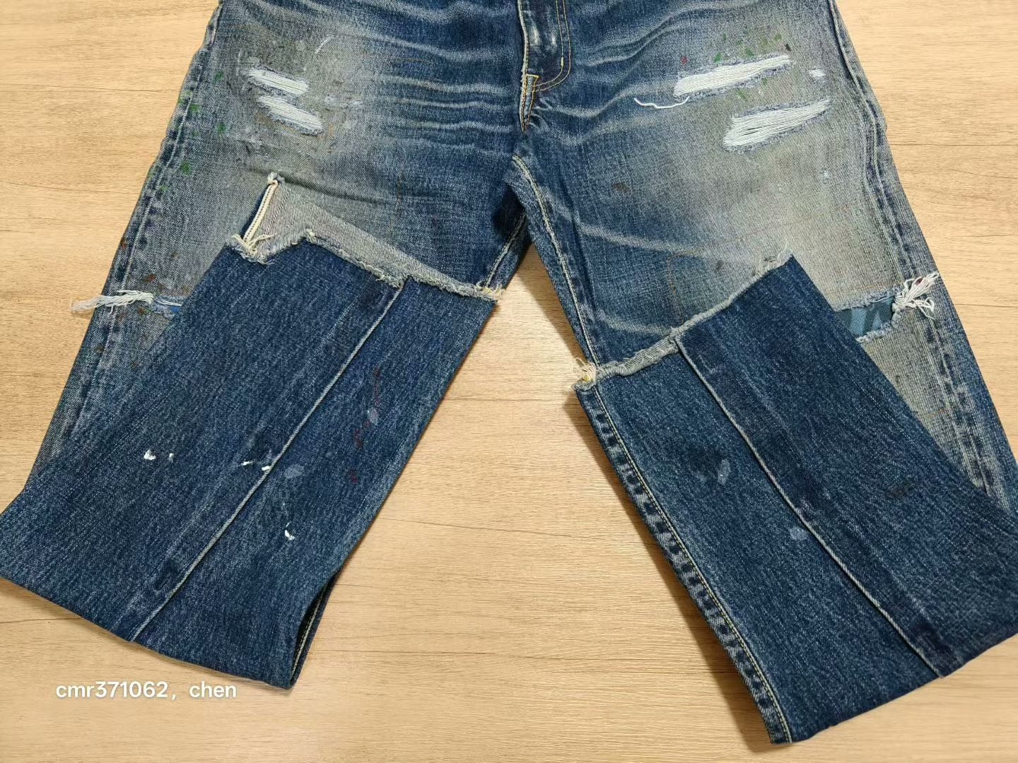 visvim 21 ICT Journeyman Pants Tacked Crash — label