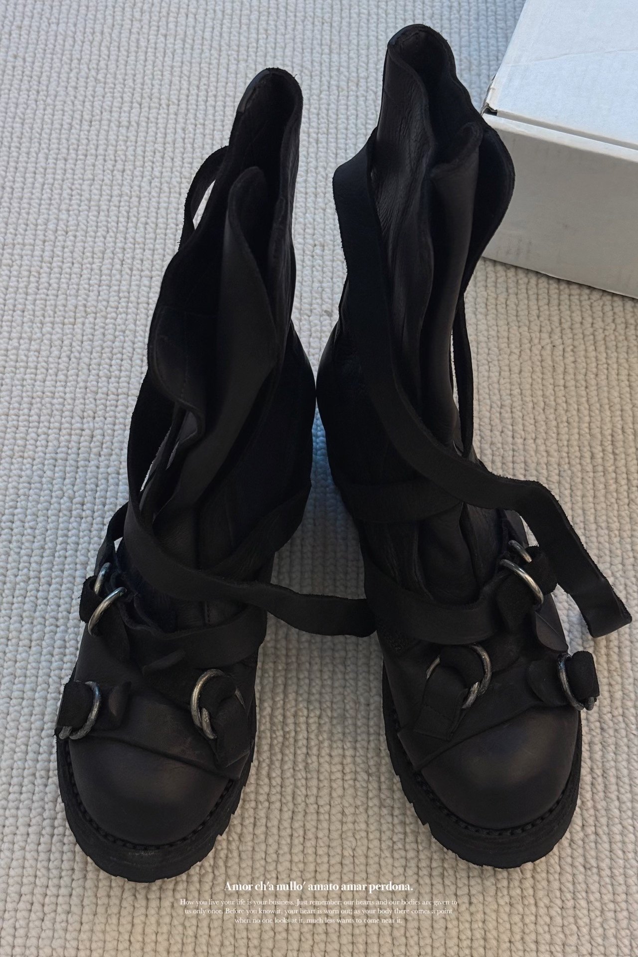 Yohji Yamamoto x Guidi Leather Boots — back