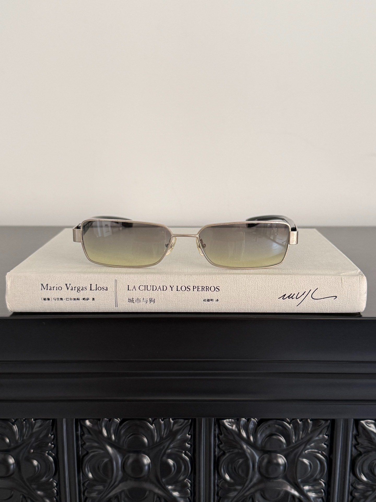 Jean Paul Gaultier Flame Rectangular Sunglasses — front