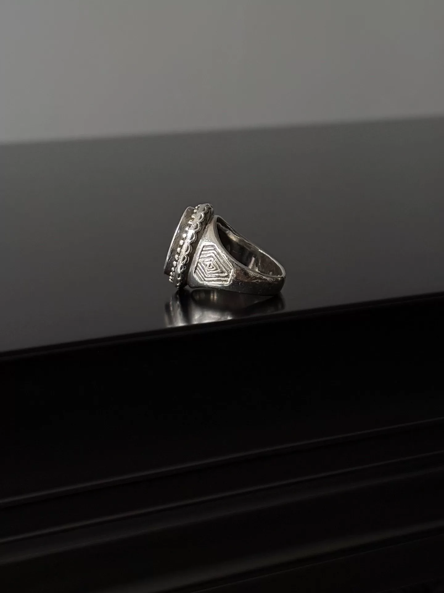 Jean Paul Gaultier JPG Archive Silver925 Madonna Ring — back