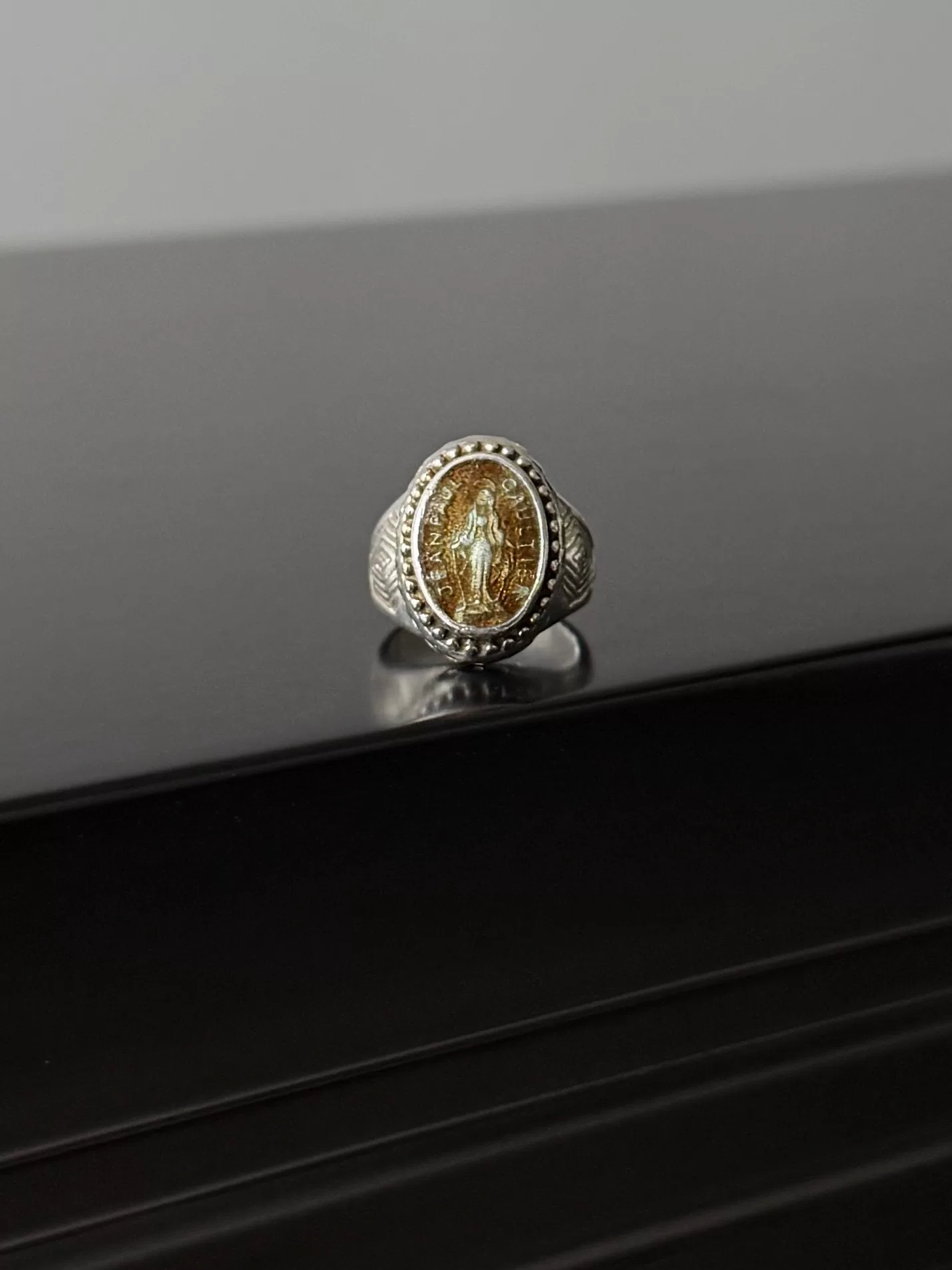 Jean Paul Gaultier JPG Archive Silver925 Madonna Ring — front