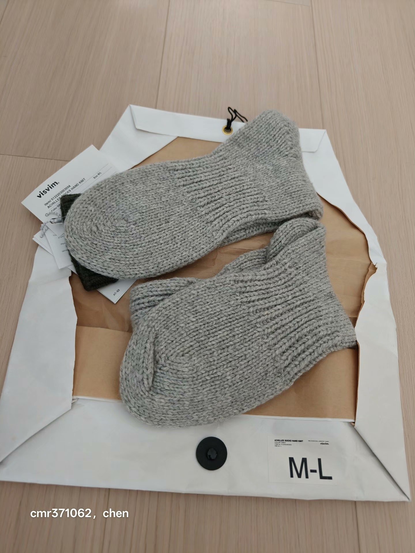 visvim 22aw achilles hand knit socks