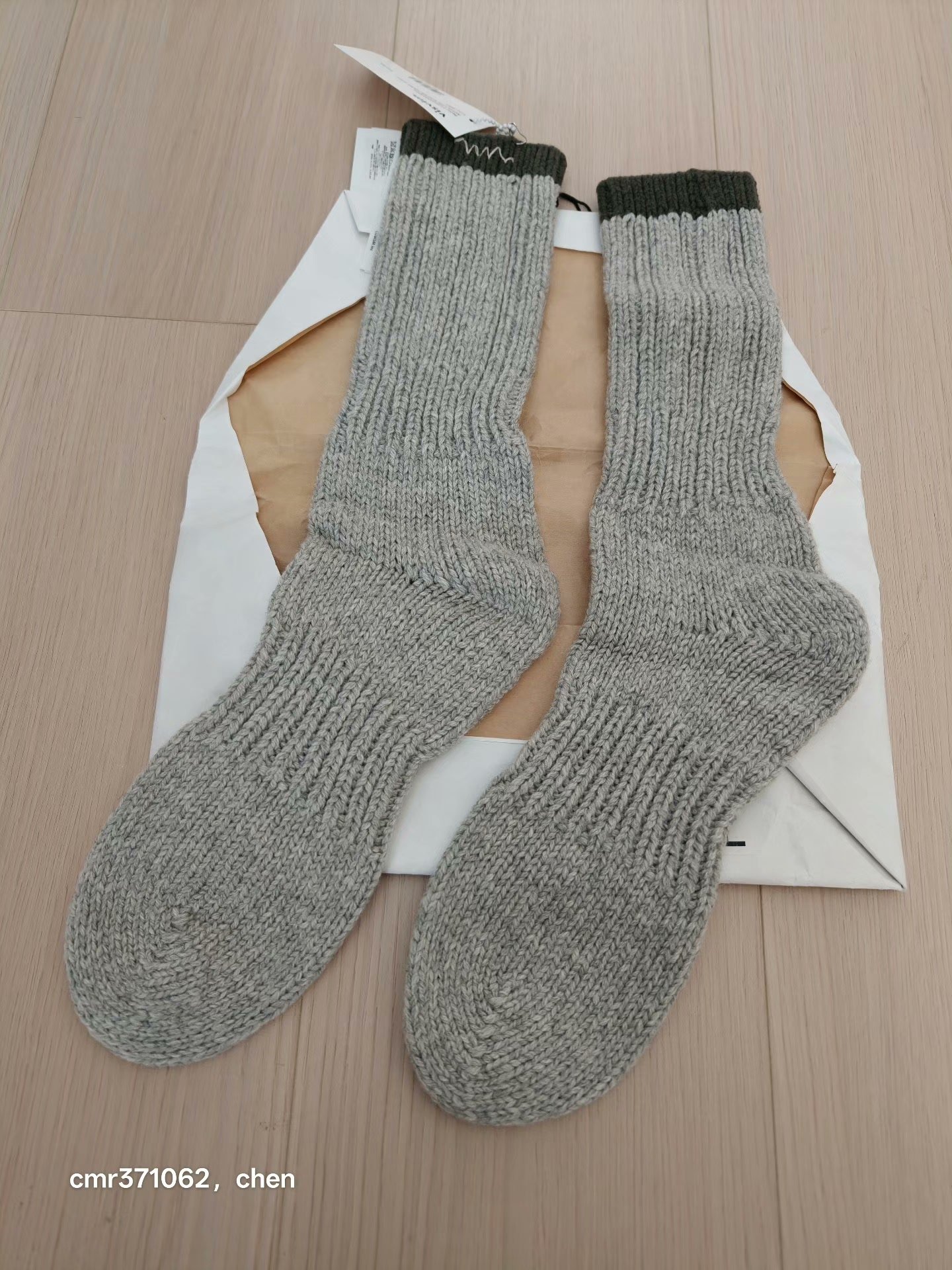 visvim 22aw achilles hand knit socks — front