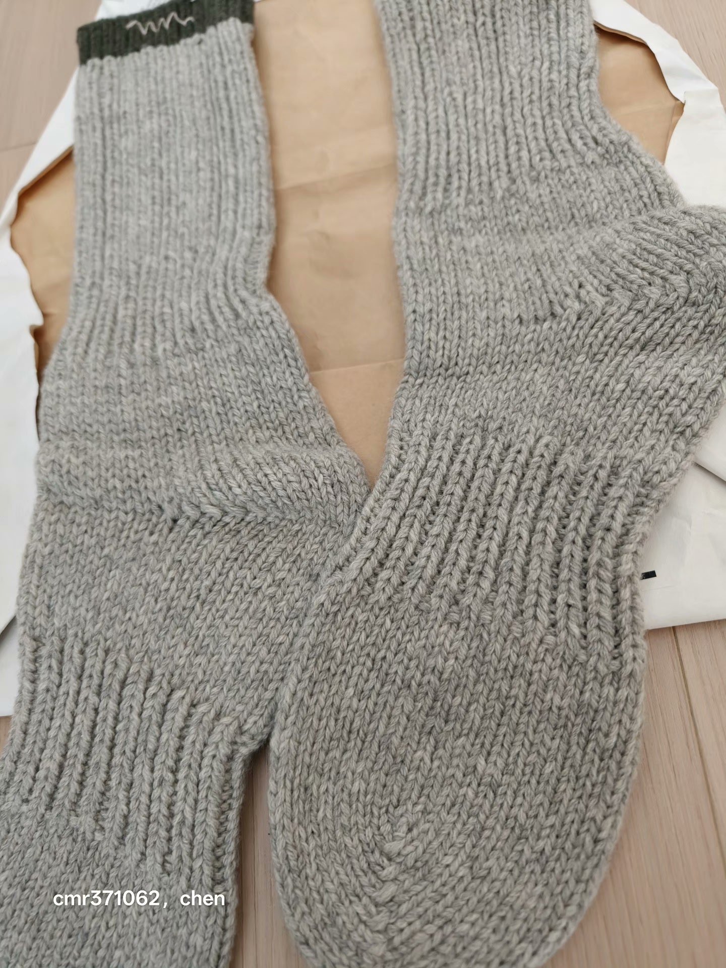 visvim 22aw achilles hand knit socks — back