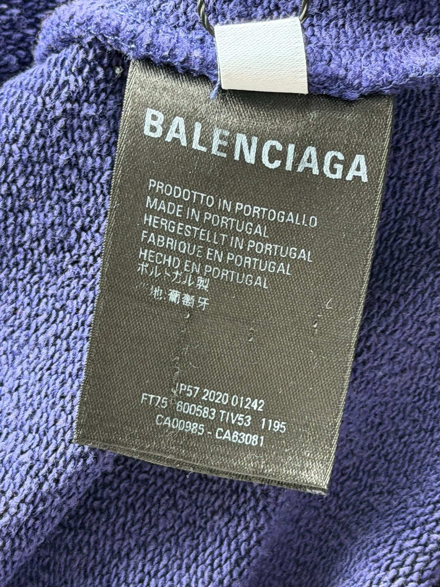 Balenciaga Cola Wave Hoodie — label