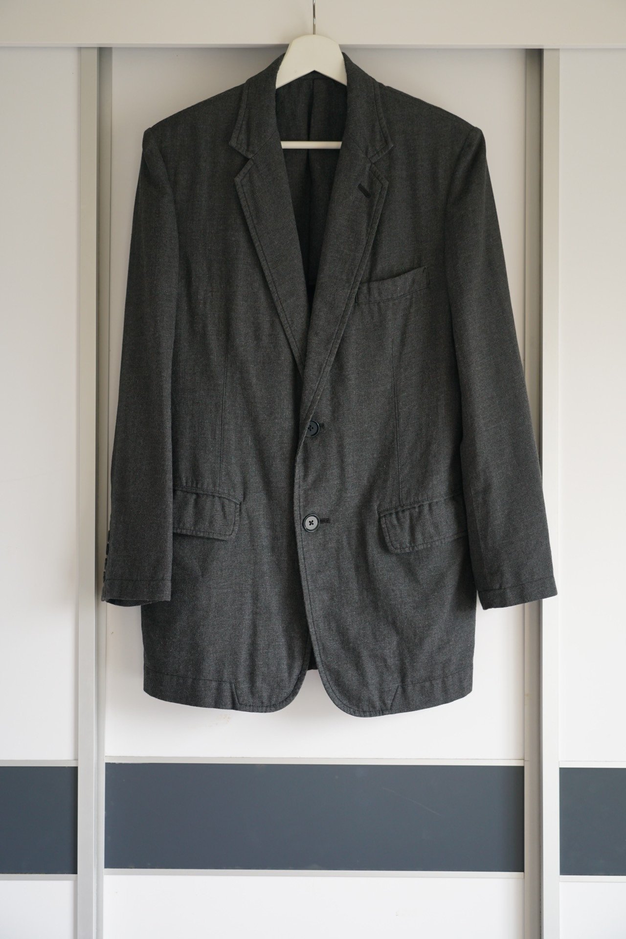 Yohji Yamamoto 12AW Asymmetric Gray Blazer