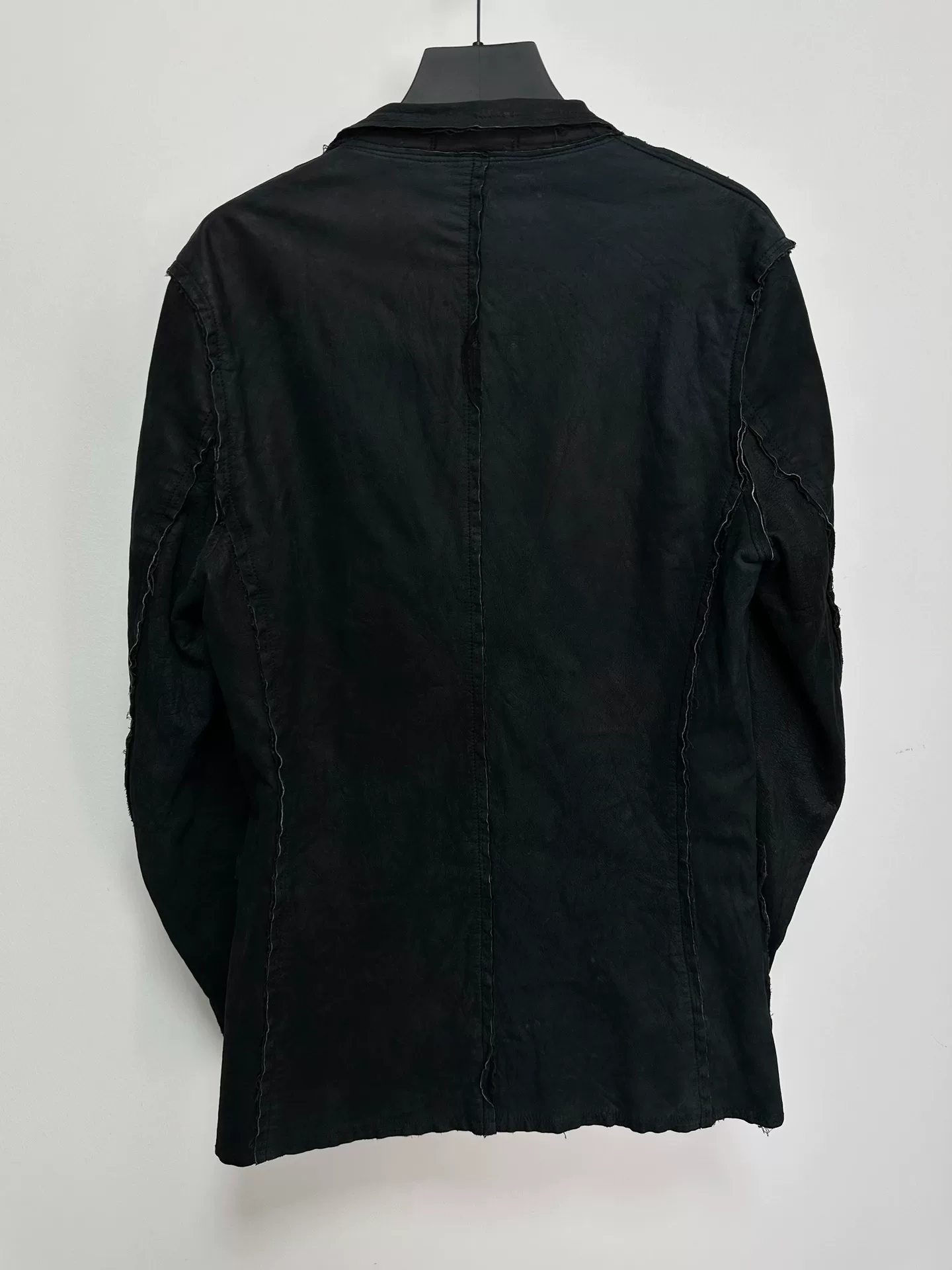 Comme des Garçons 02AW Torn Cowhide Jacket — back