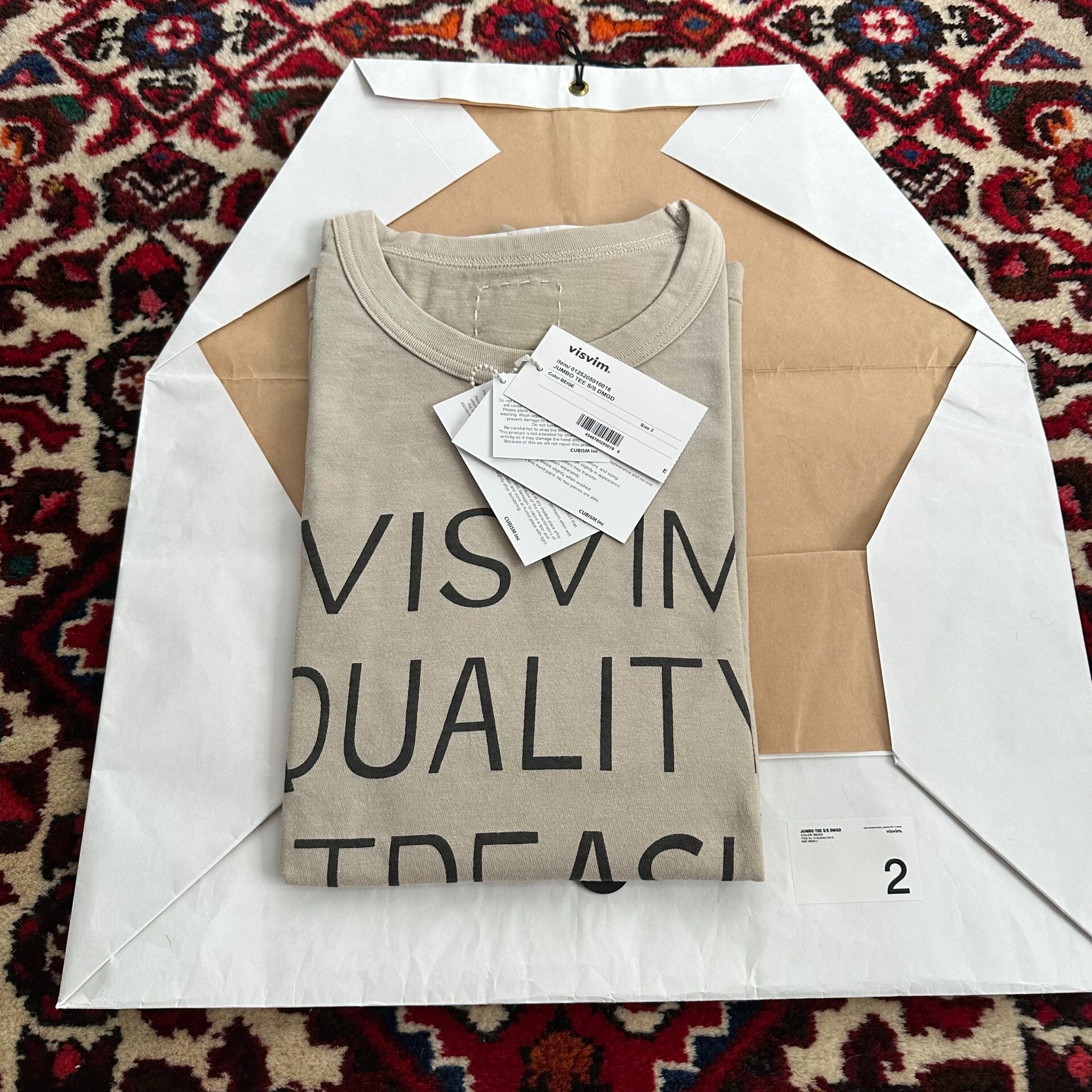 visvim 25AW JUMBO TEE S/S