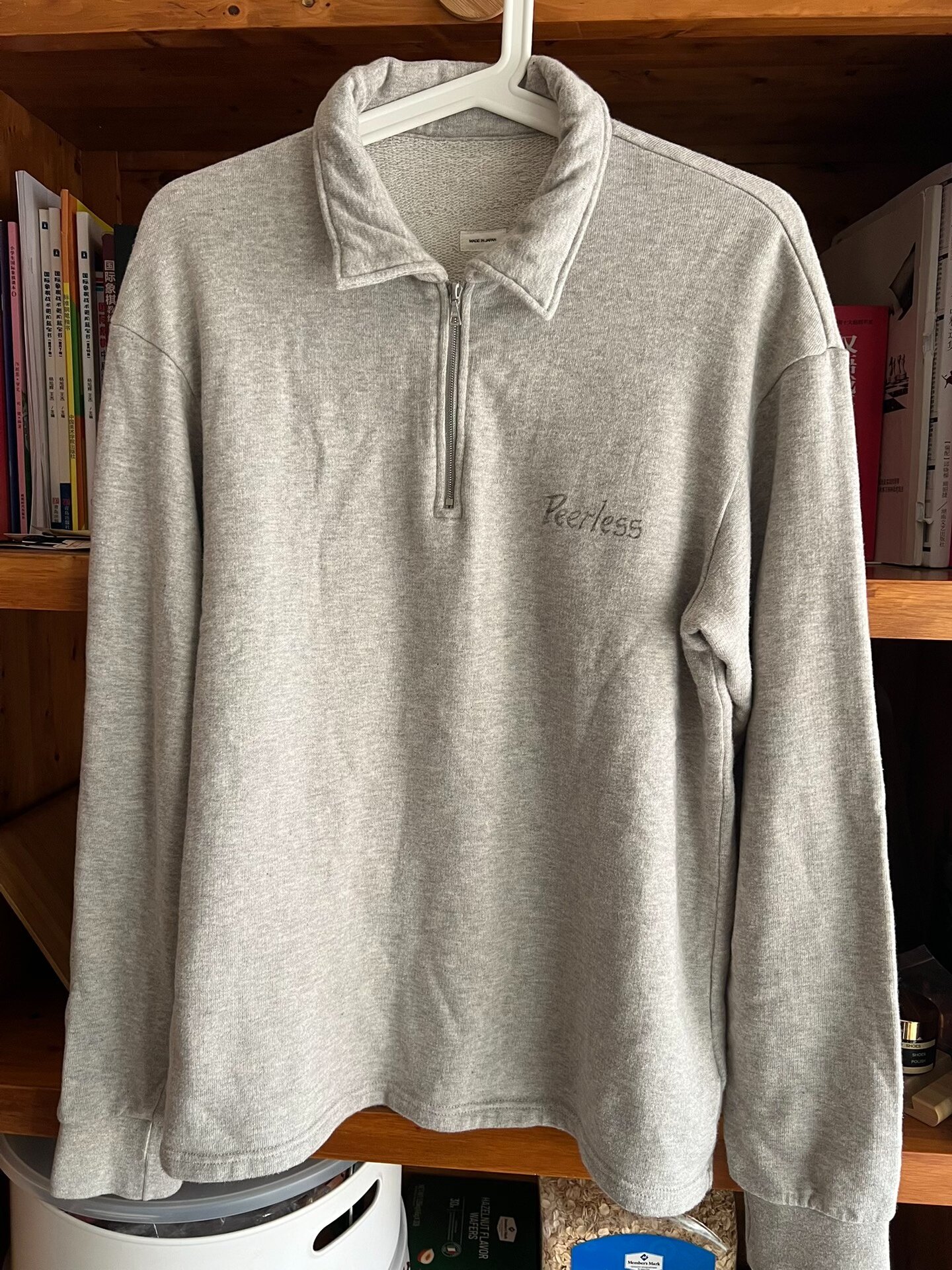 visvim godfrey retro half-zip sweatshirt — back