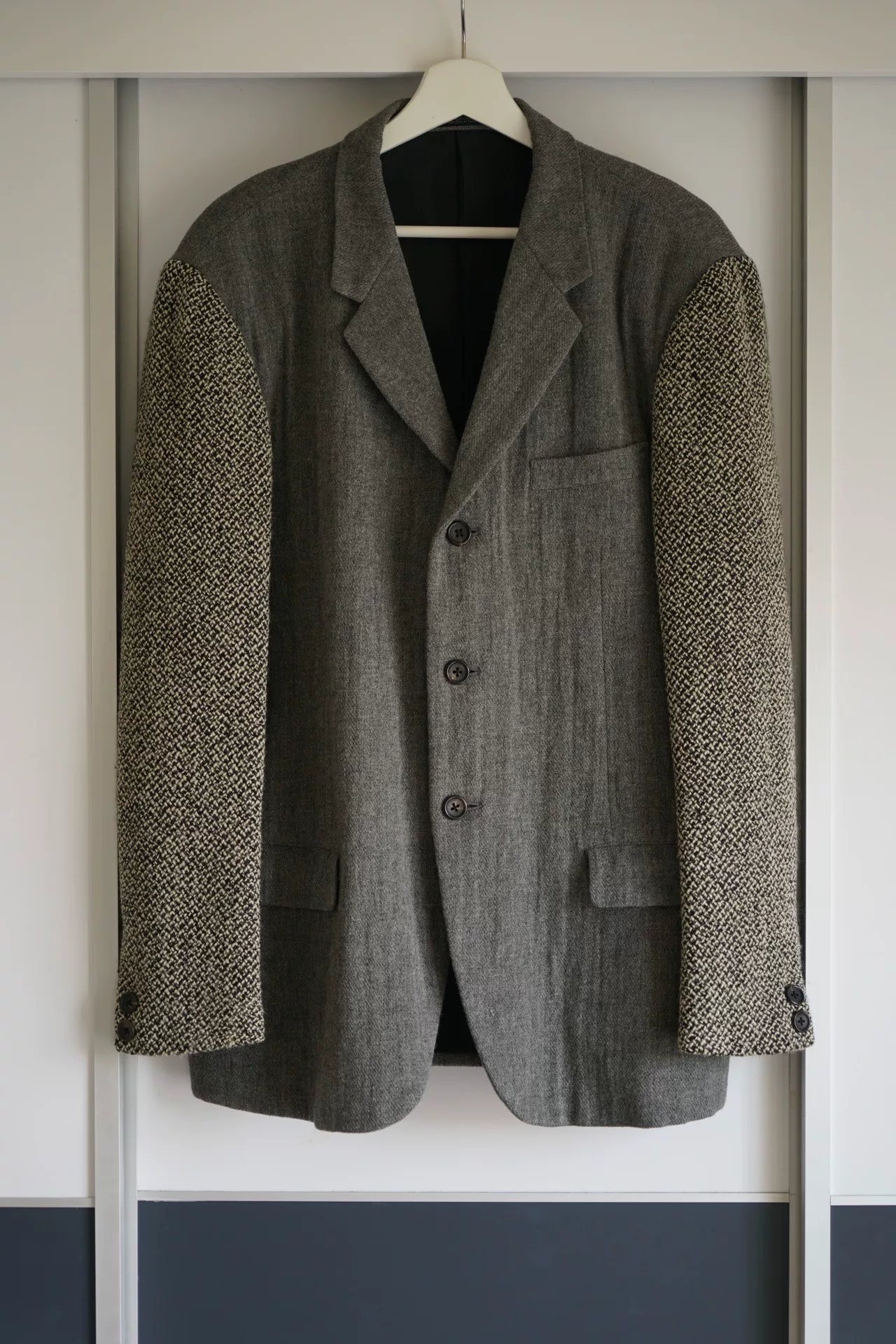 Yohji Yamamoto 93AW Tweed Sleeve Blazer