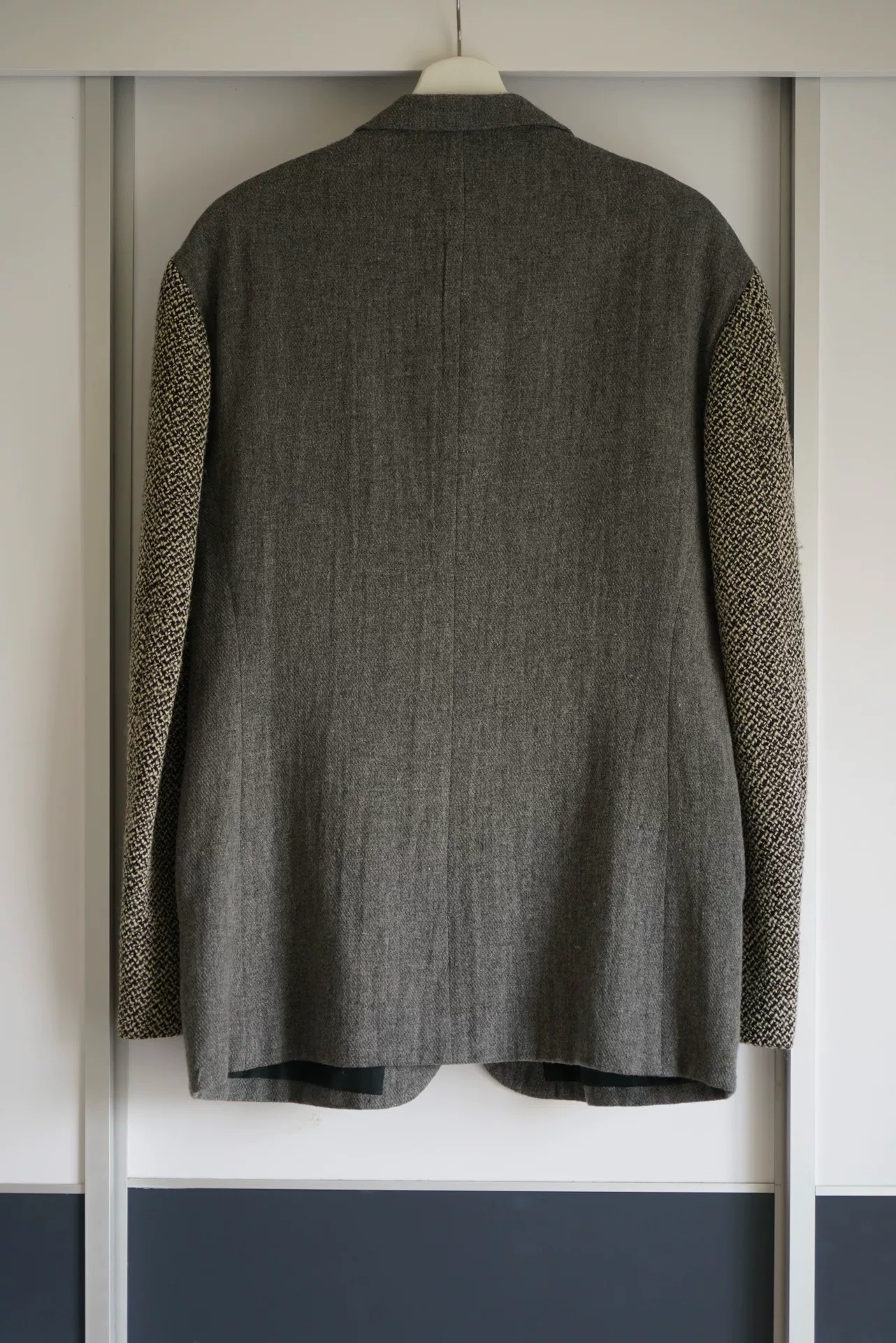 Yohji Yamamoto 93AW Tweed Sleeve Blazer — front