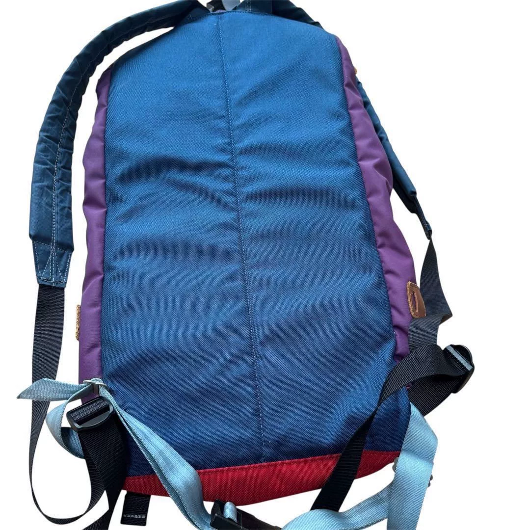 Porter Violet Color Block Backpack — front