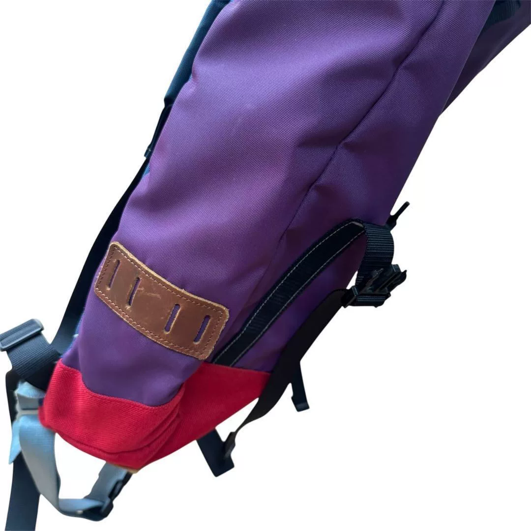 Porter Violet Color Block Backpack — back