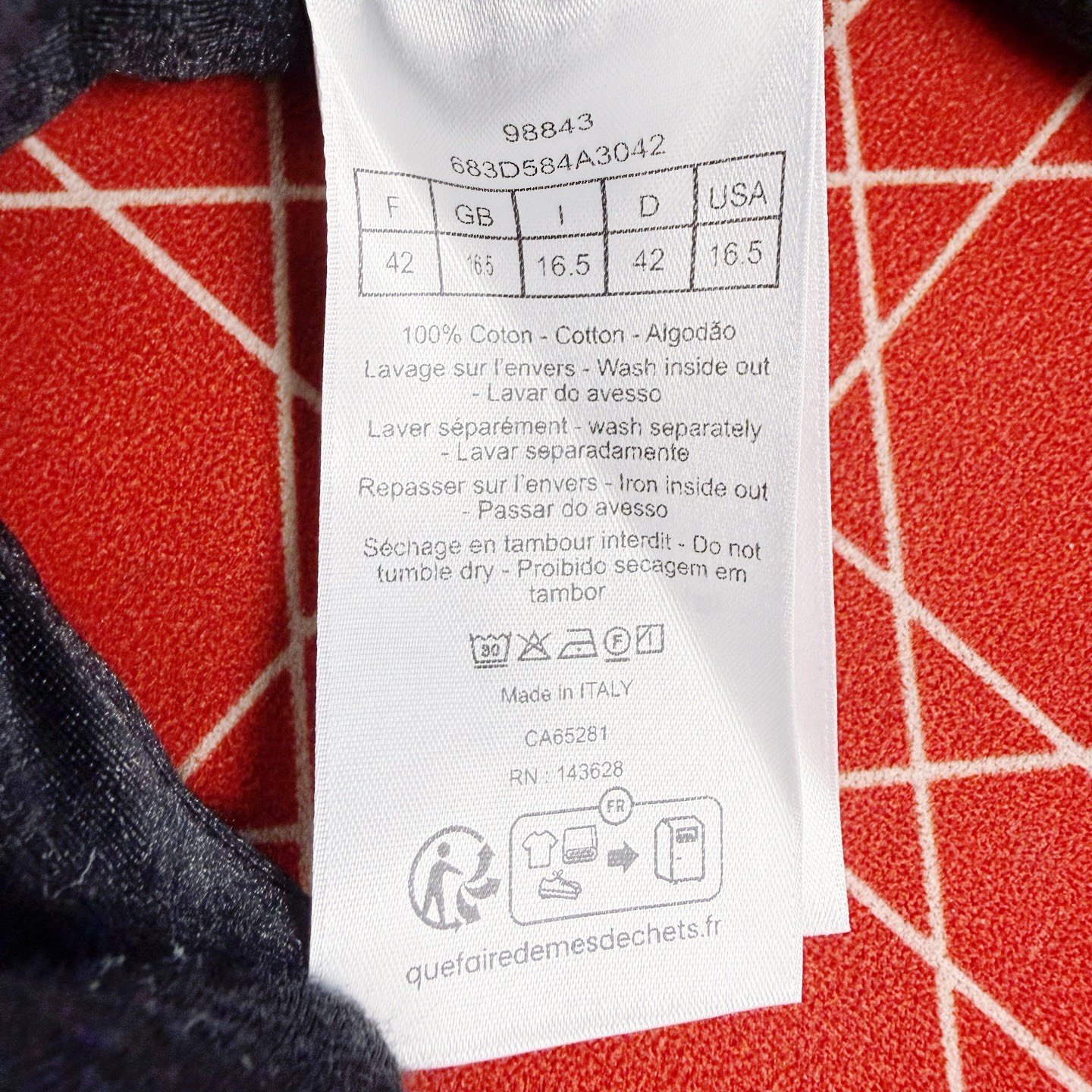 Dior 2026 Oblique Print Cotton Shirt — back