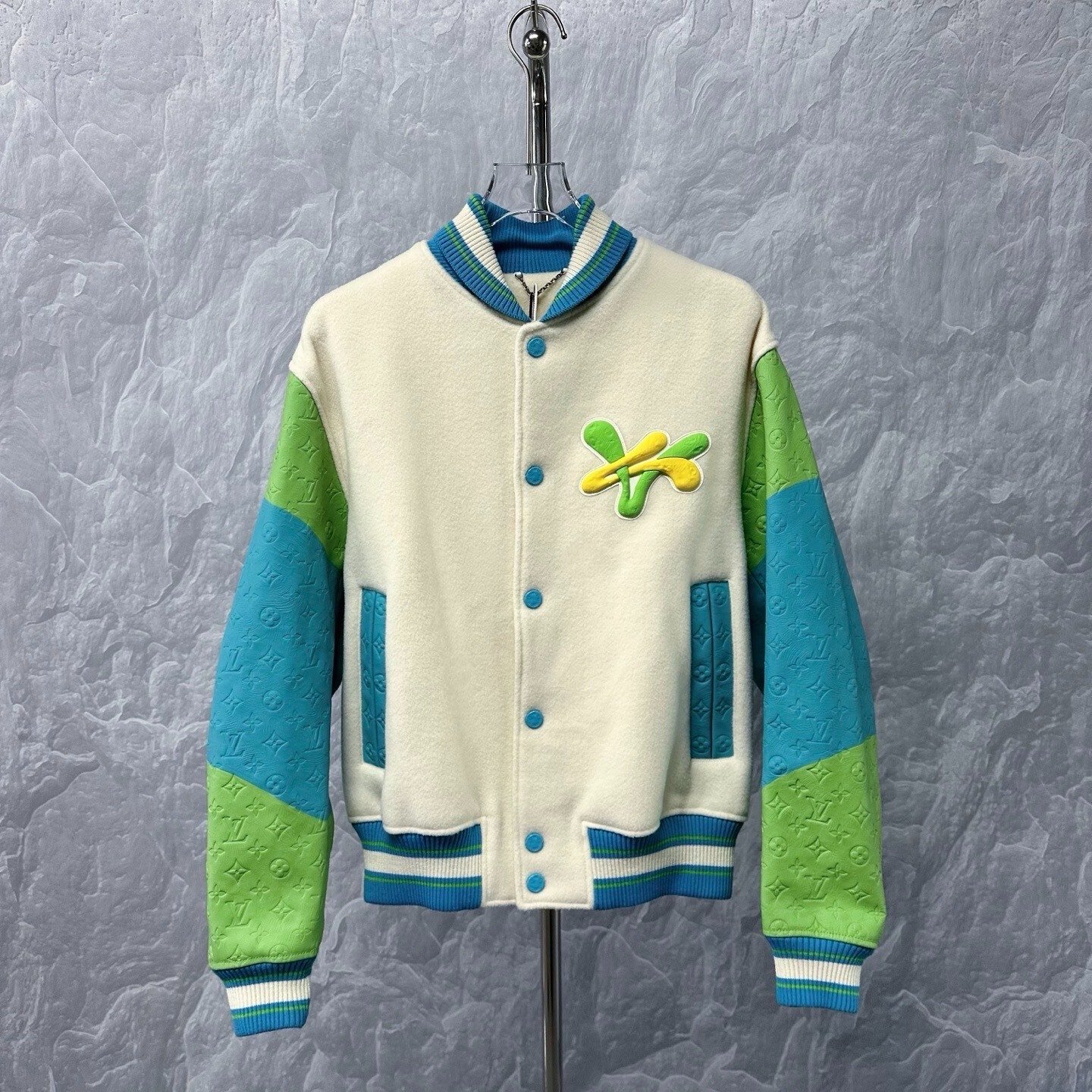 Louis Vuitton Embroidered Donald Duck Baseball Jacket