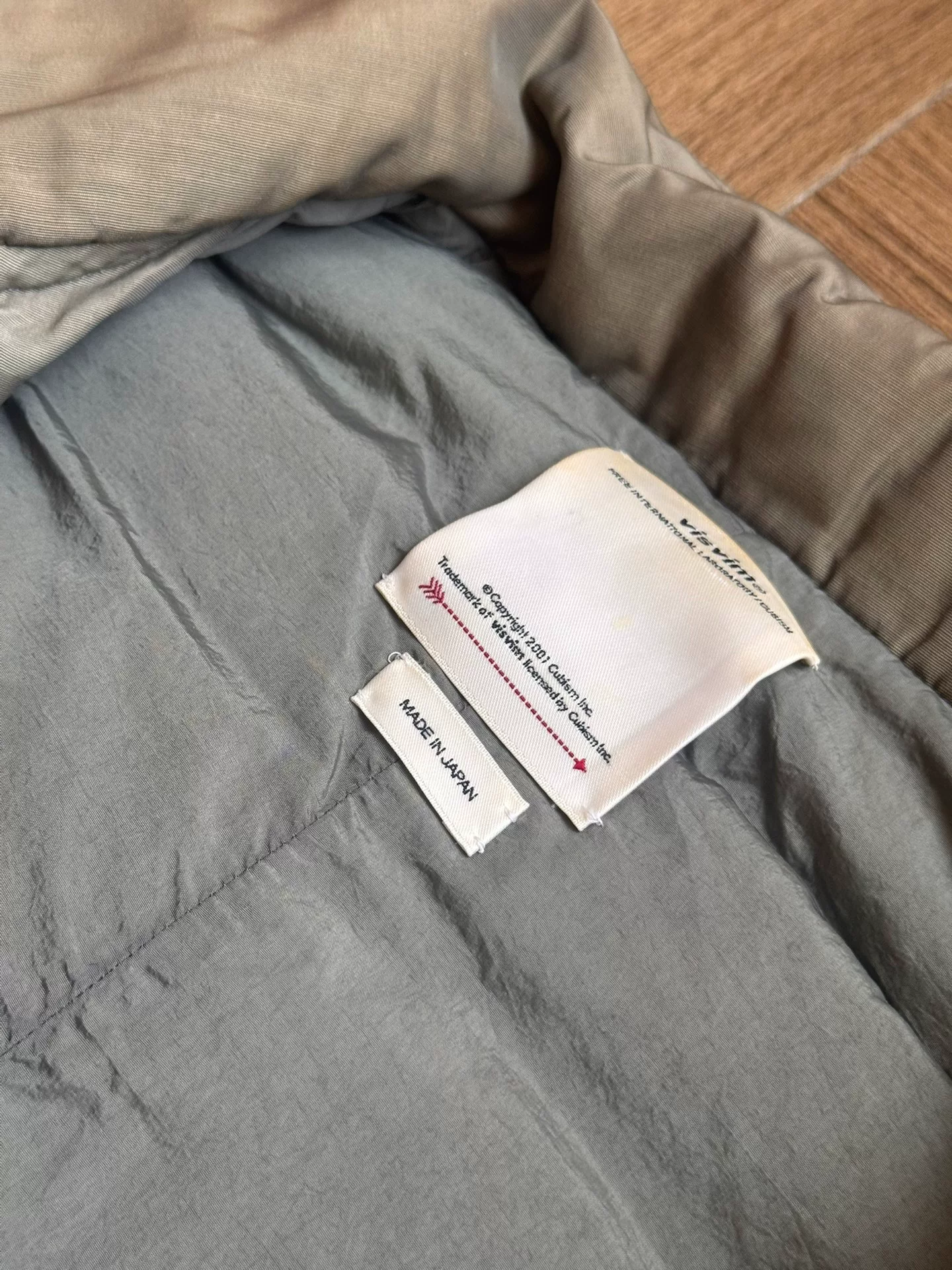 Visvim 20ss Strabler Overdye Down Vest — label