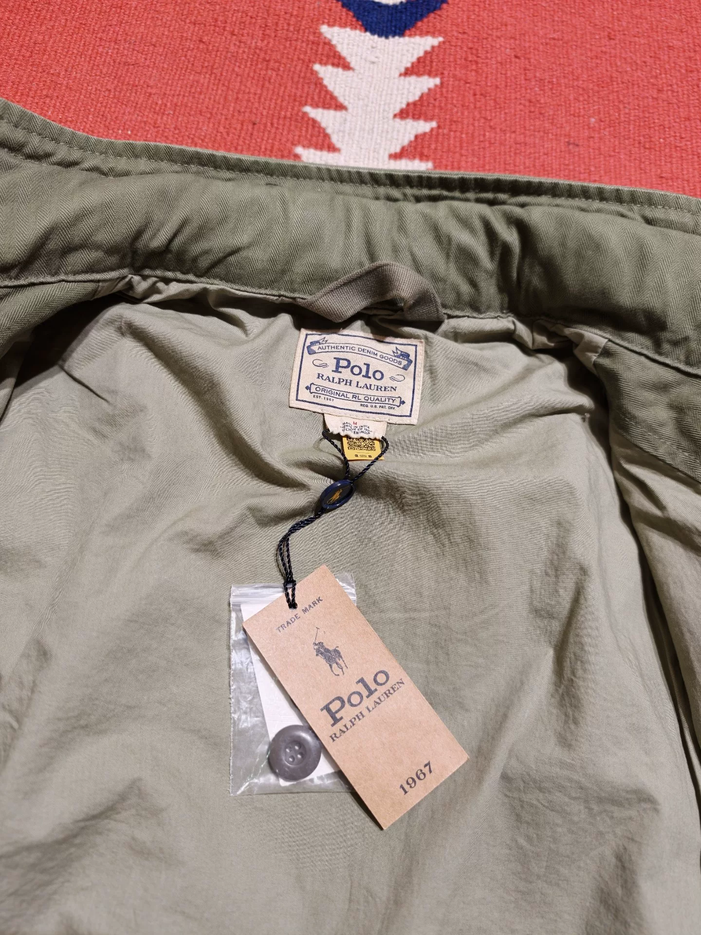 Ralph Lauren M65 Military Jacket — label