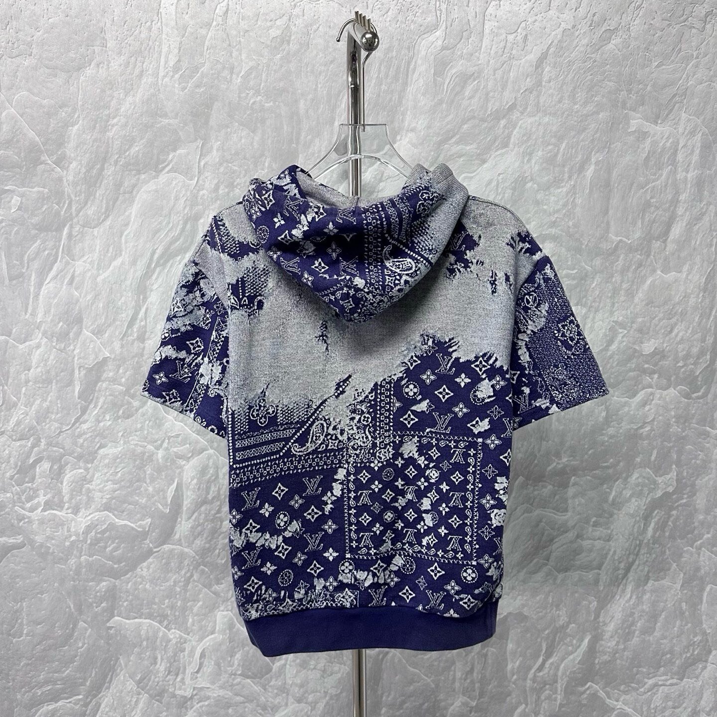 Louis Vuitton Bandana Print Hooded Tee — back