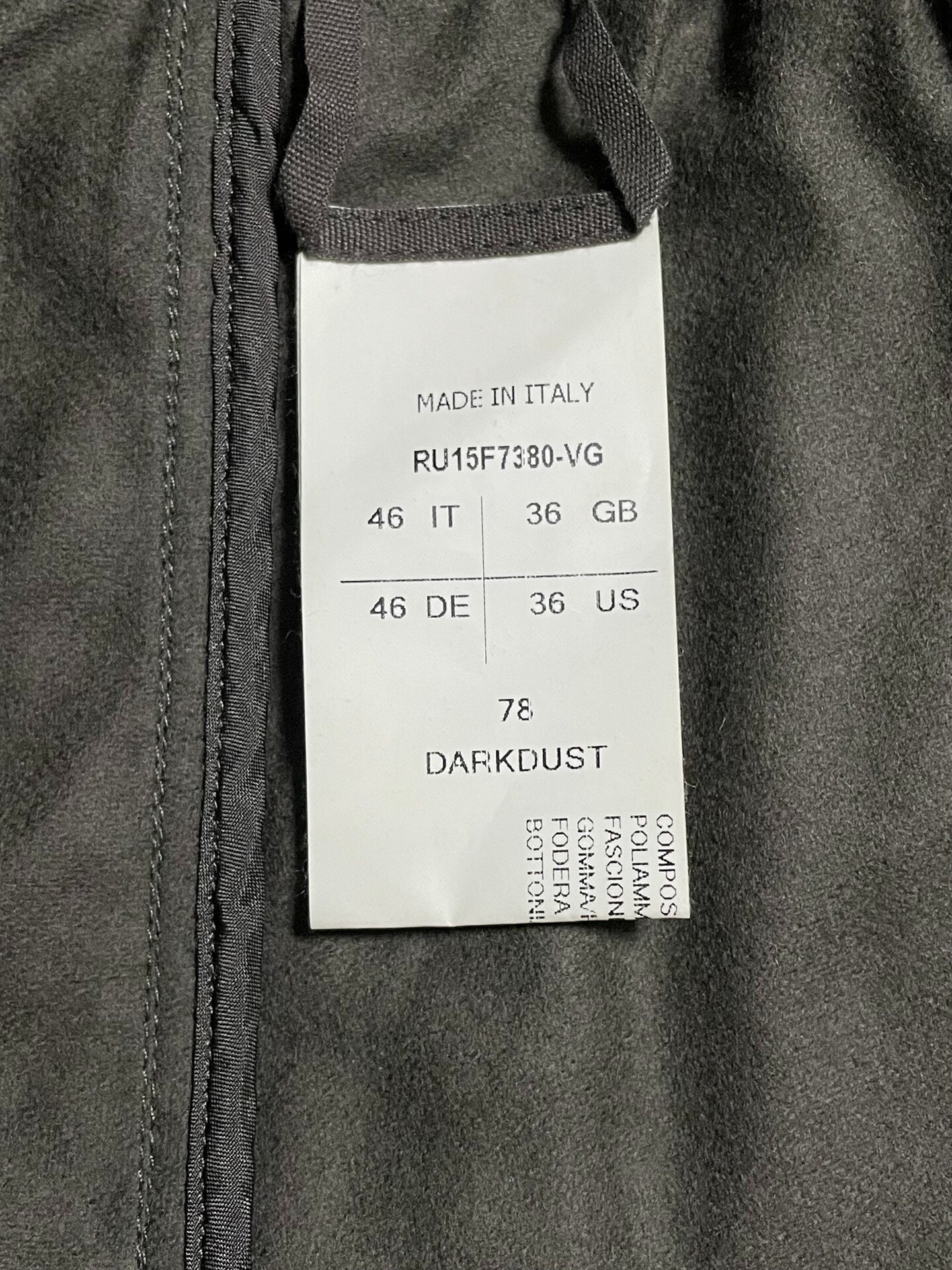 Rick Owens New Drop-Crotch Wool Pants 46 — detail