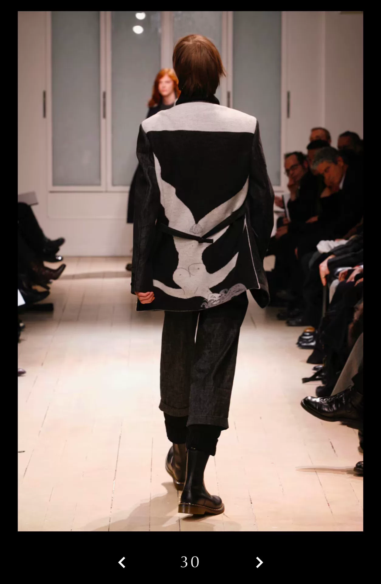 Yohji Yamamoto 07AW Wool-Denim Coat — label