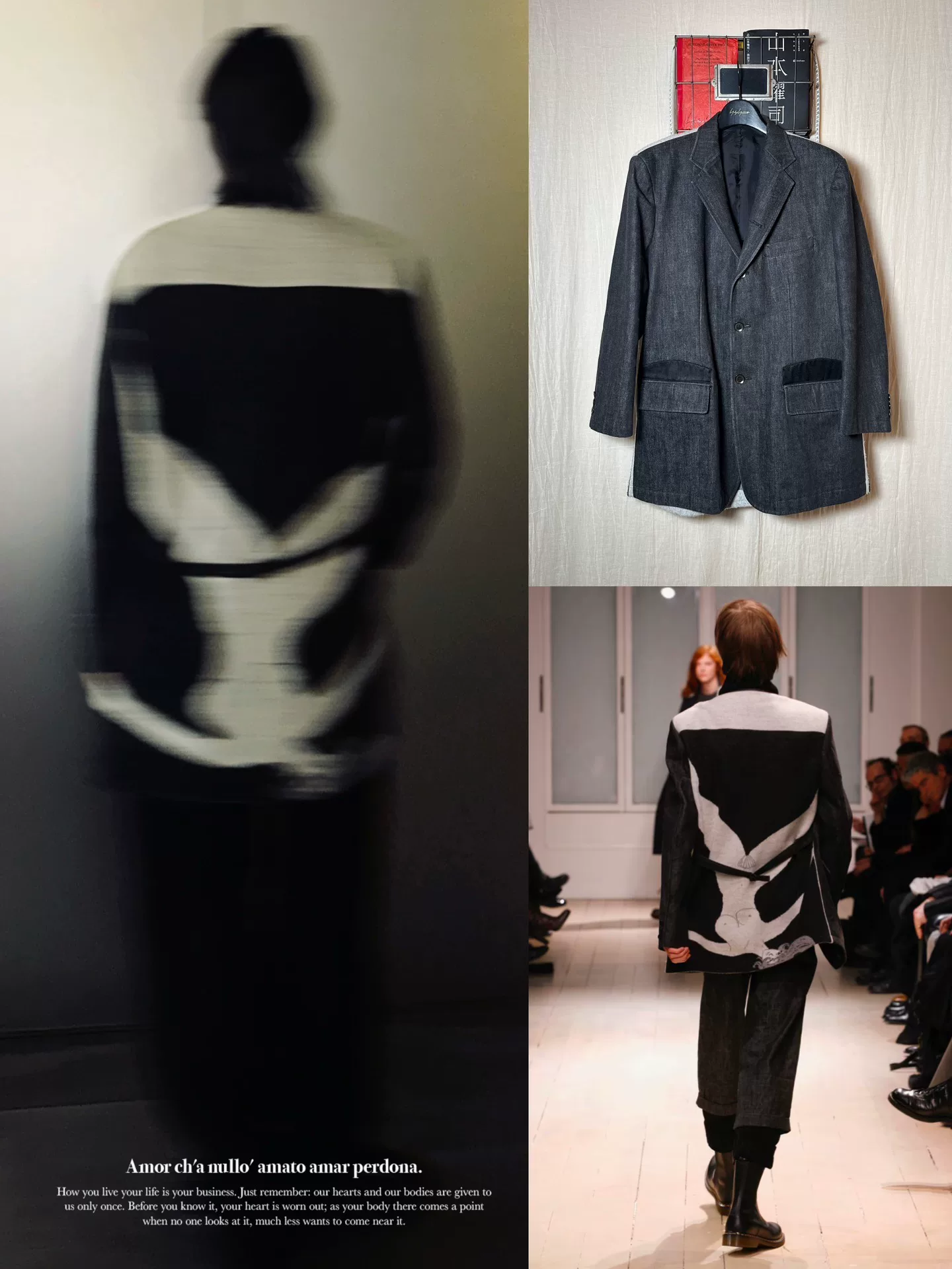 Yohji Yamamoto 07AW Wool-Denim Coat — front