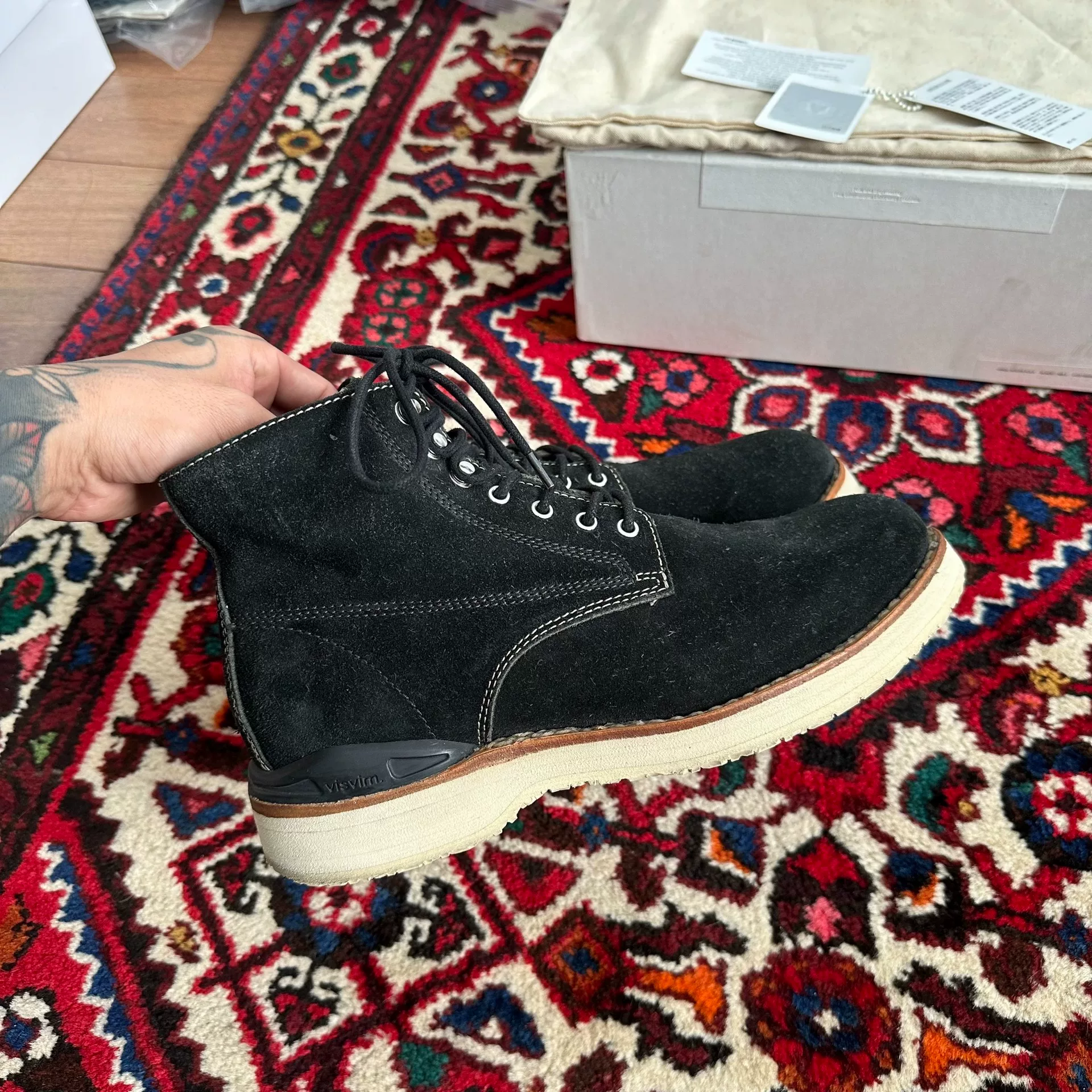visvim 20ss Virgil Boots — label