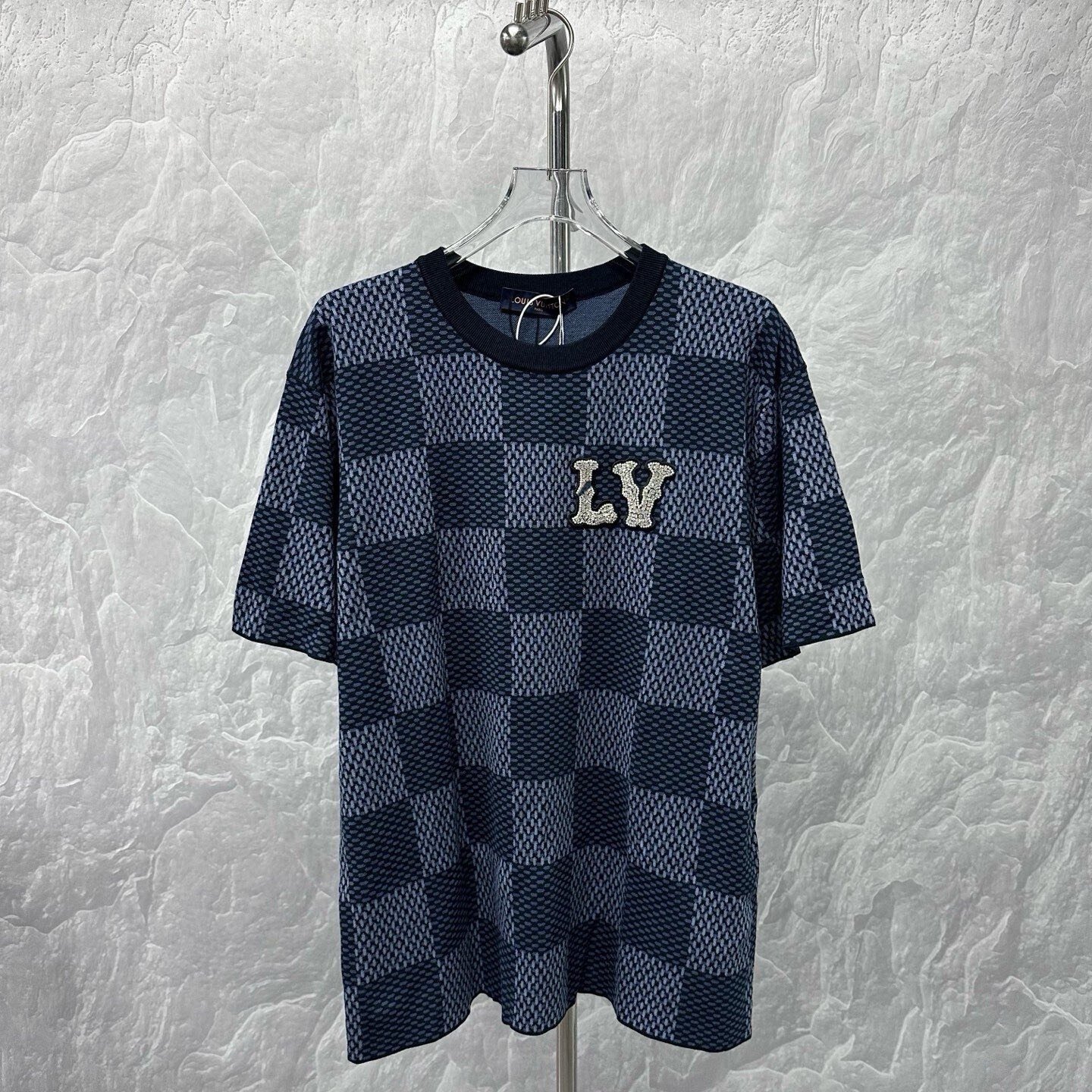 Louis Vuitton SS25 Checkerboard Knit Tee
