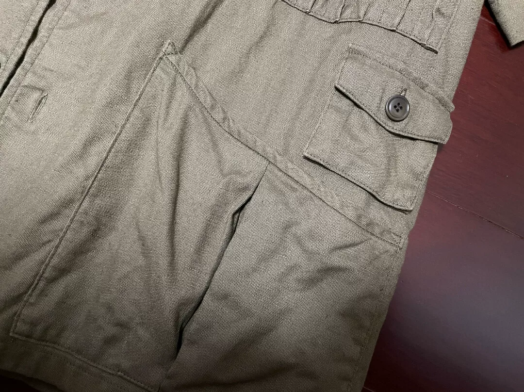visvim ketchum military short-sleeve shirt — detail