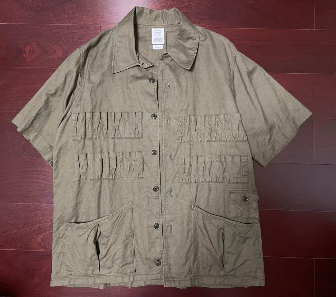 visvim ketchum military short-sleeve shirt