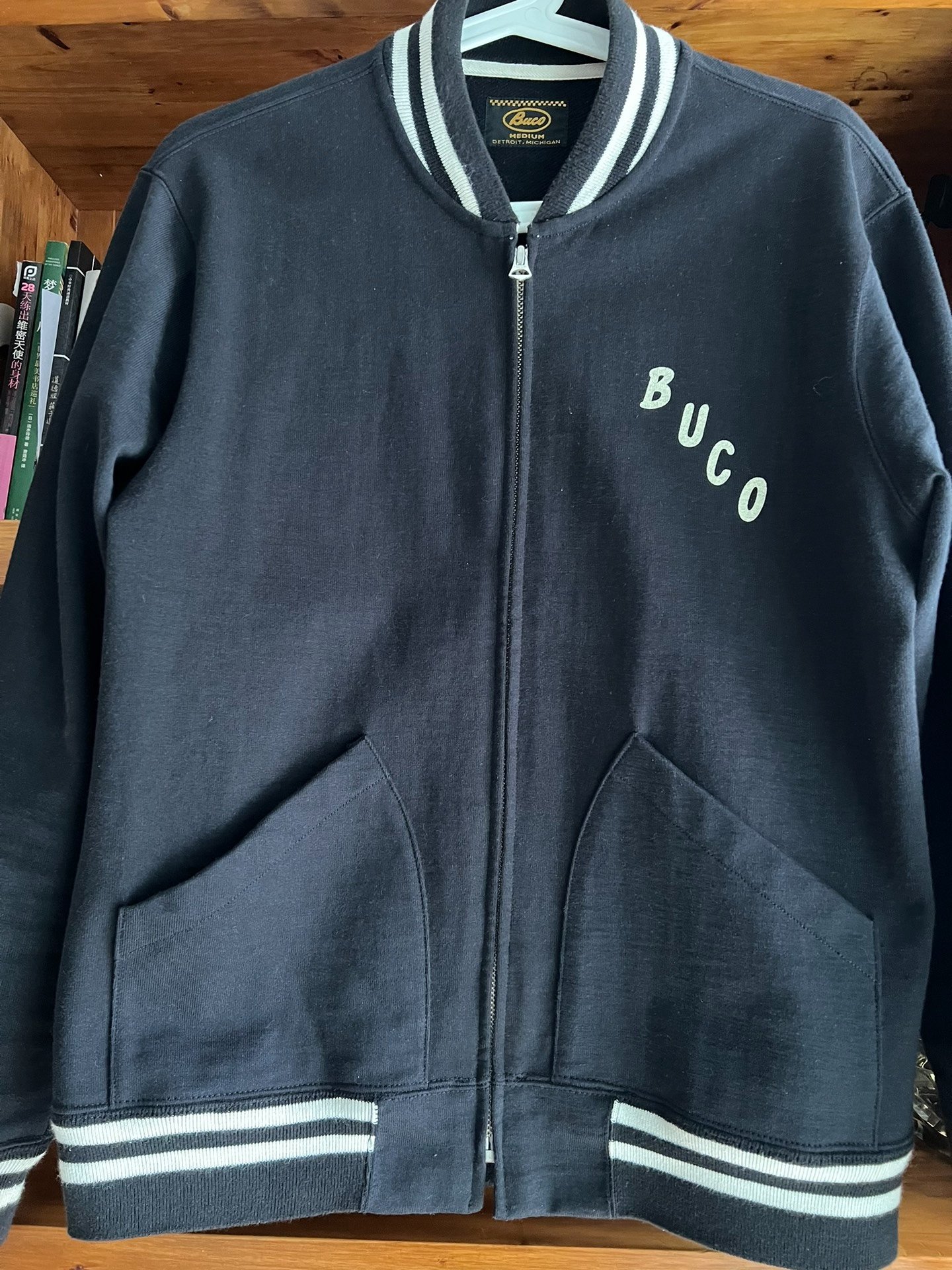 The Real McCoy Buck Baseball Jacket — back