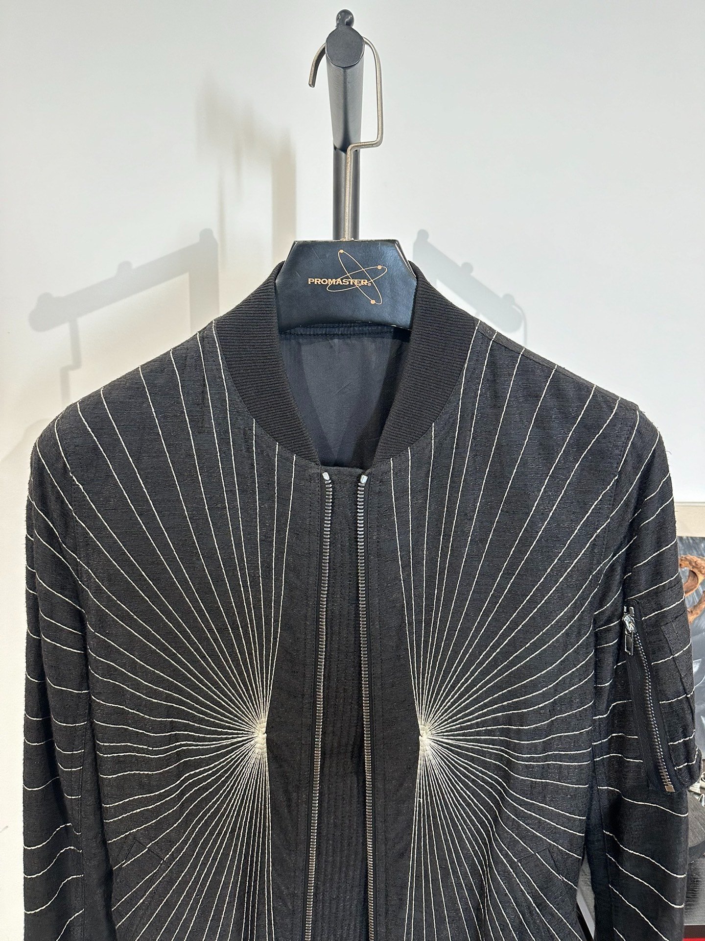 Rick Owens Ma-1 Bomber Jacket — detail
