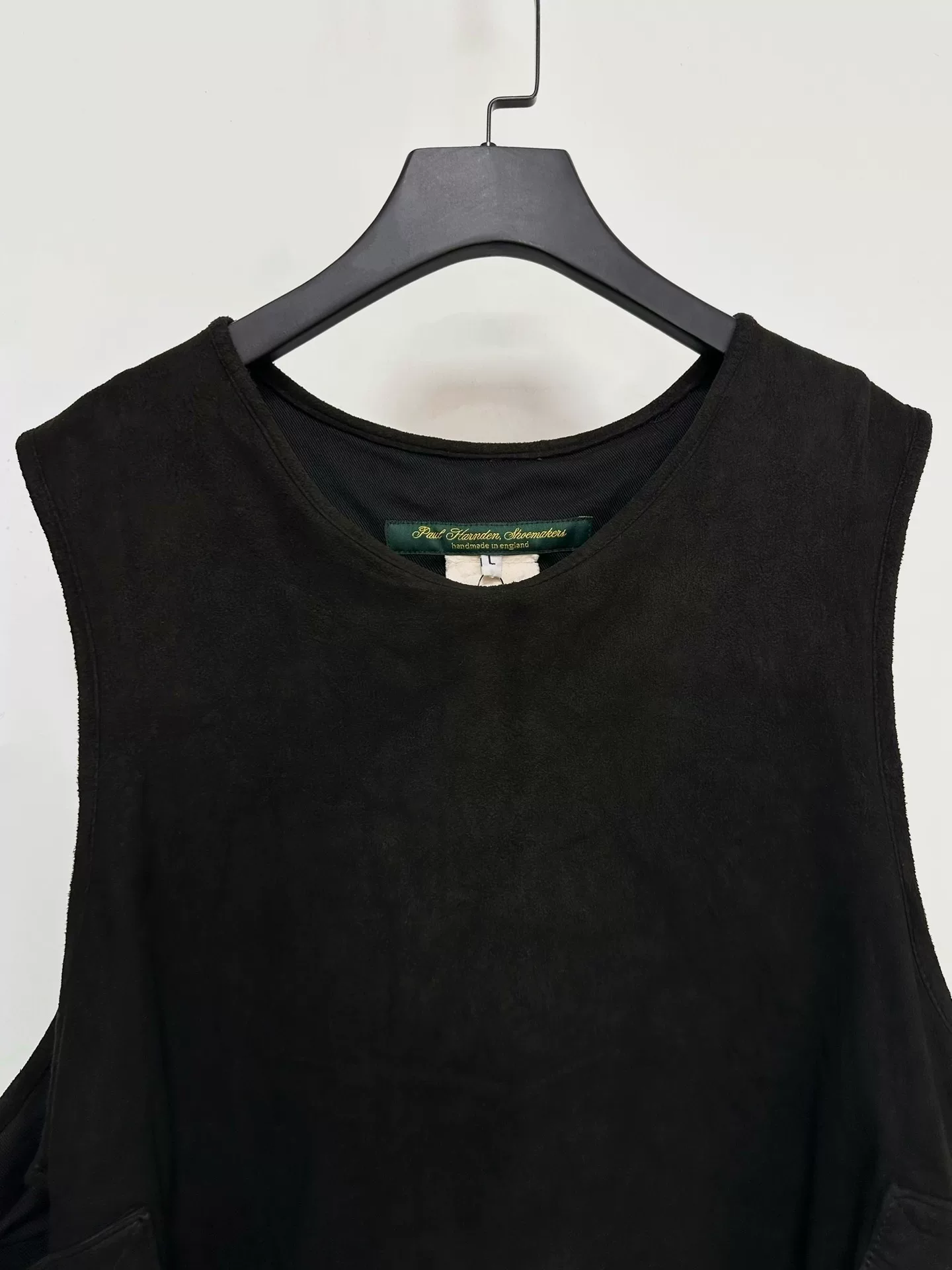 Paul Harnden Black Sheepskin Tactical Vest — back