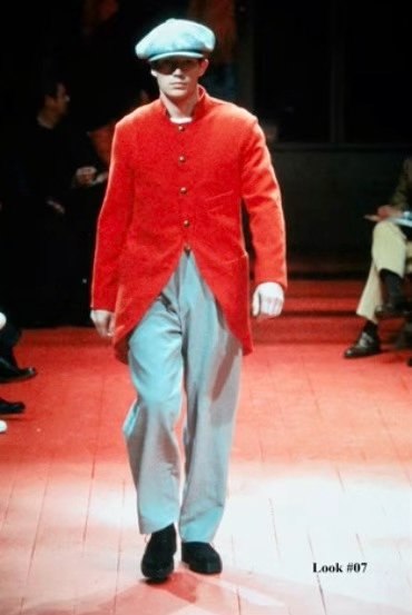 Yohji Yamamoto 01AW Gold Button Tailcoat — back