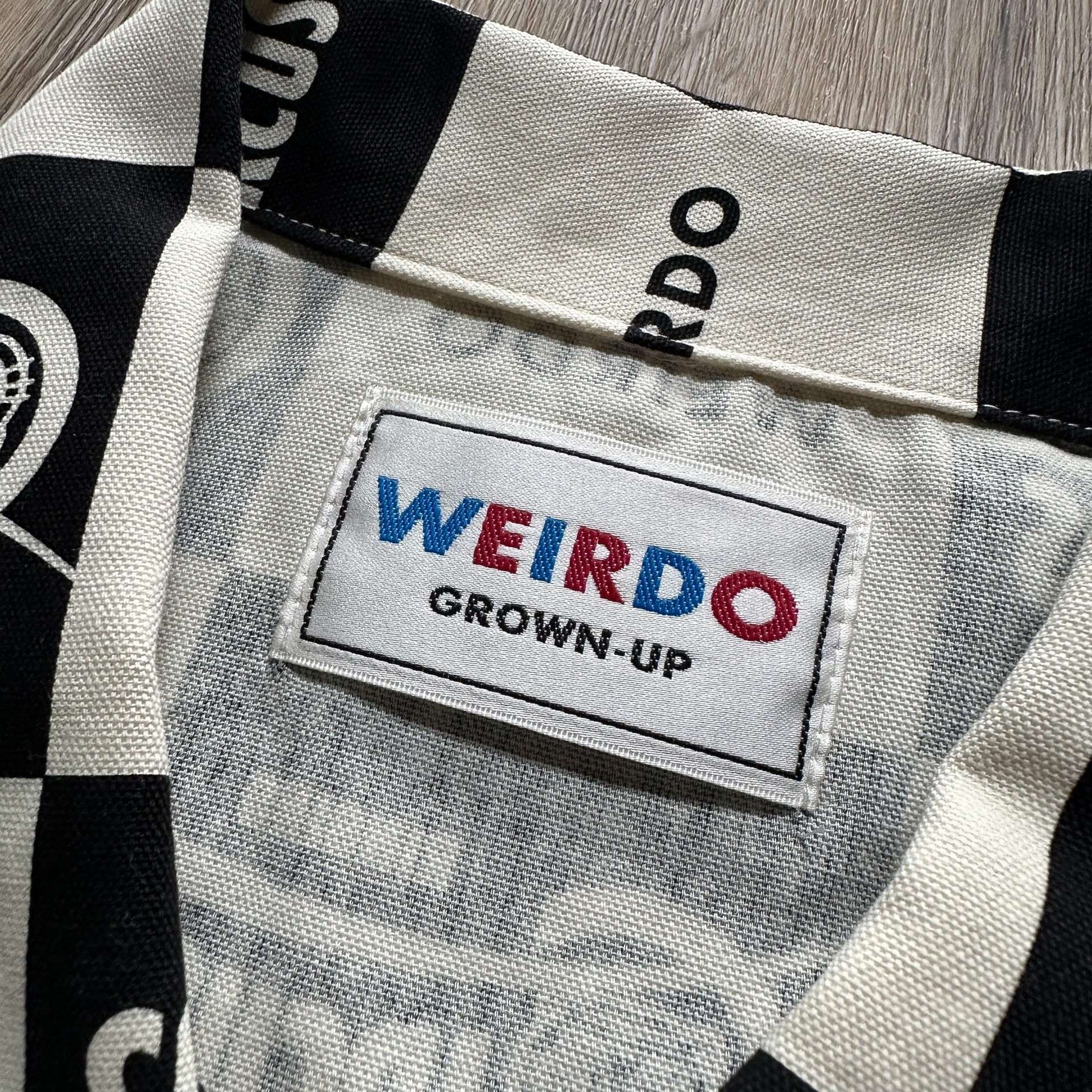 Weirdo Glad Hand Checkerboard Short-sleeve Shirt — back