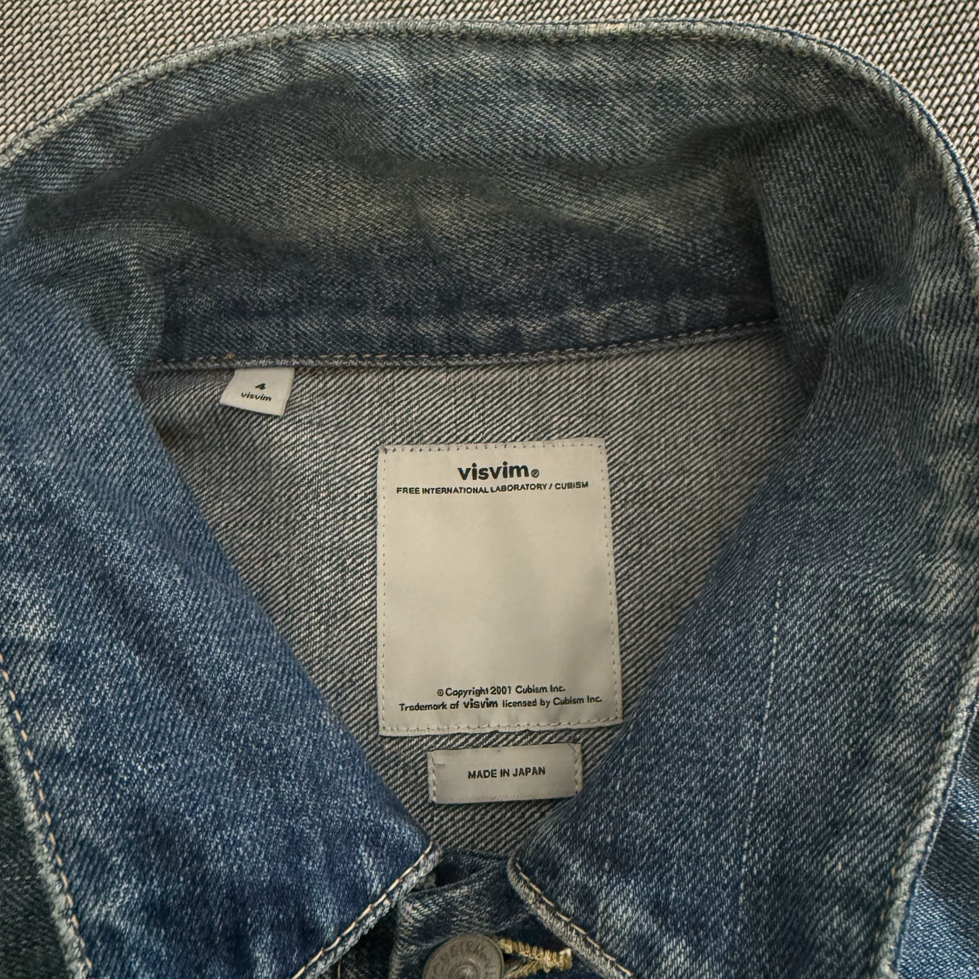 Visvim 101 Type 2 17ss Denim Jacket — detail