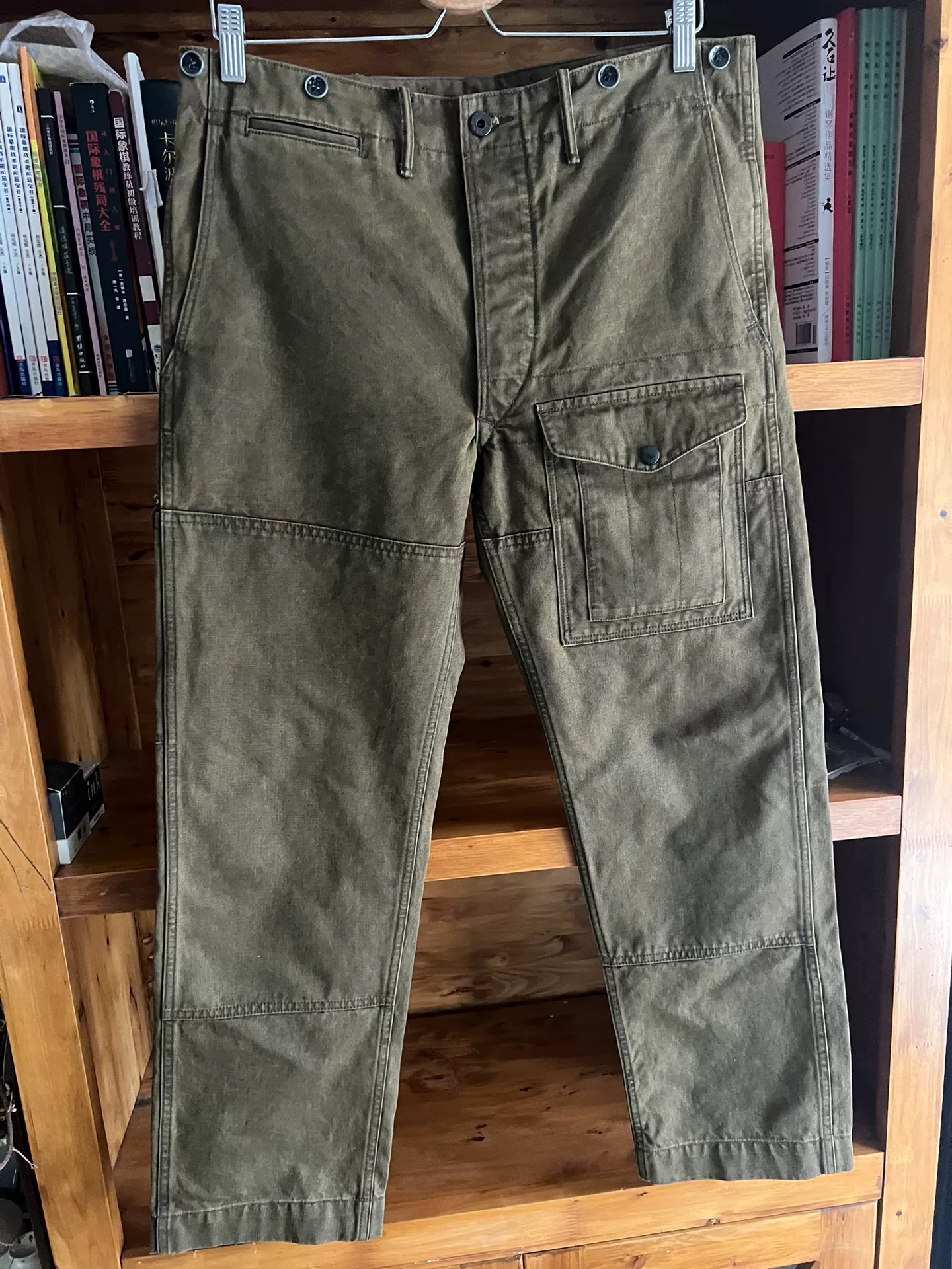 Double RRL Vintage Canvas Work Overalls — front