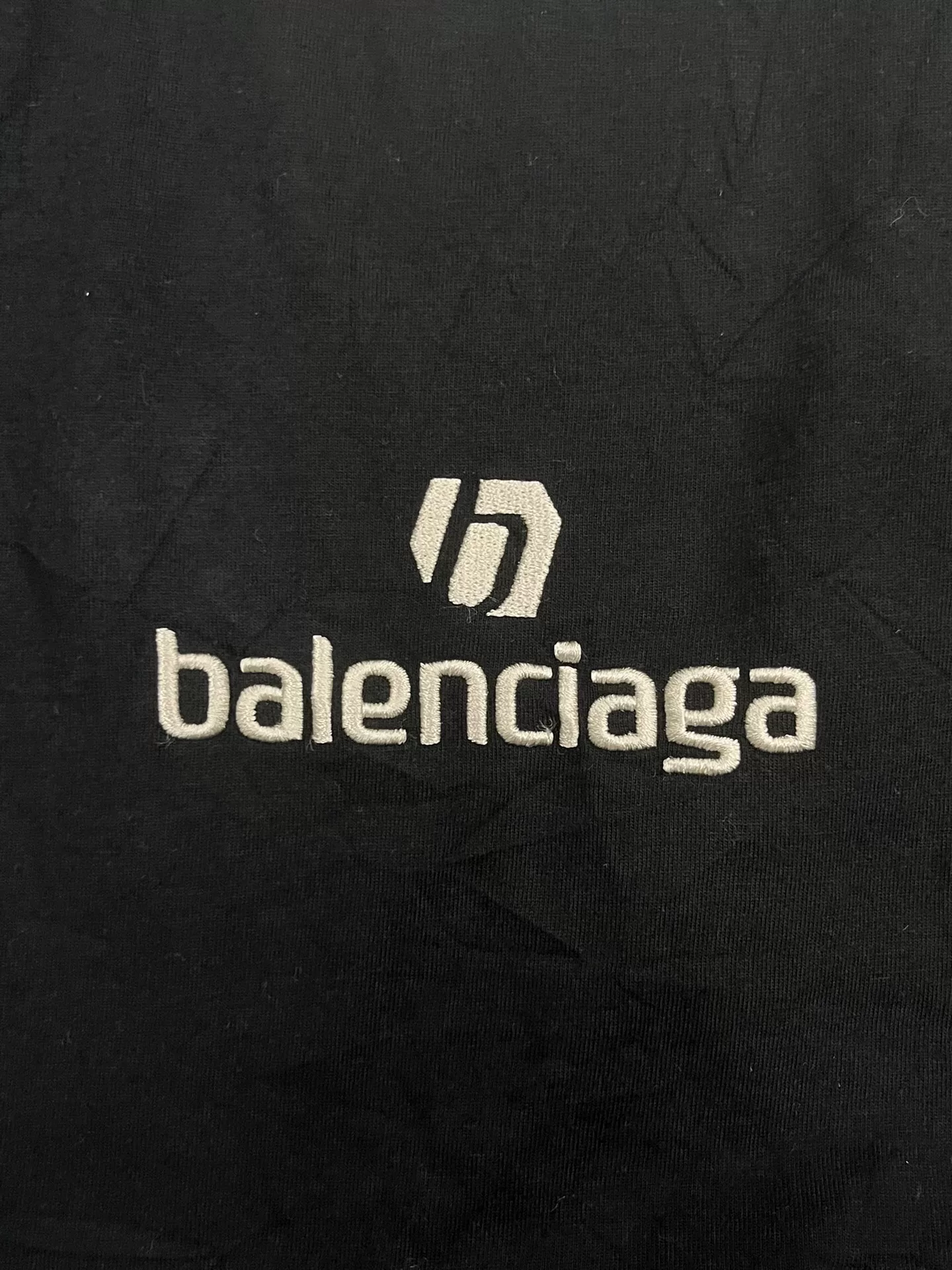Balenciaga Letter Print Loose T-Shirt — detail